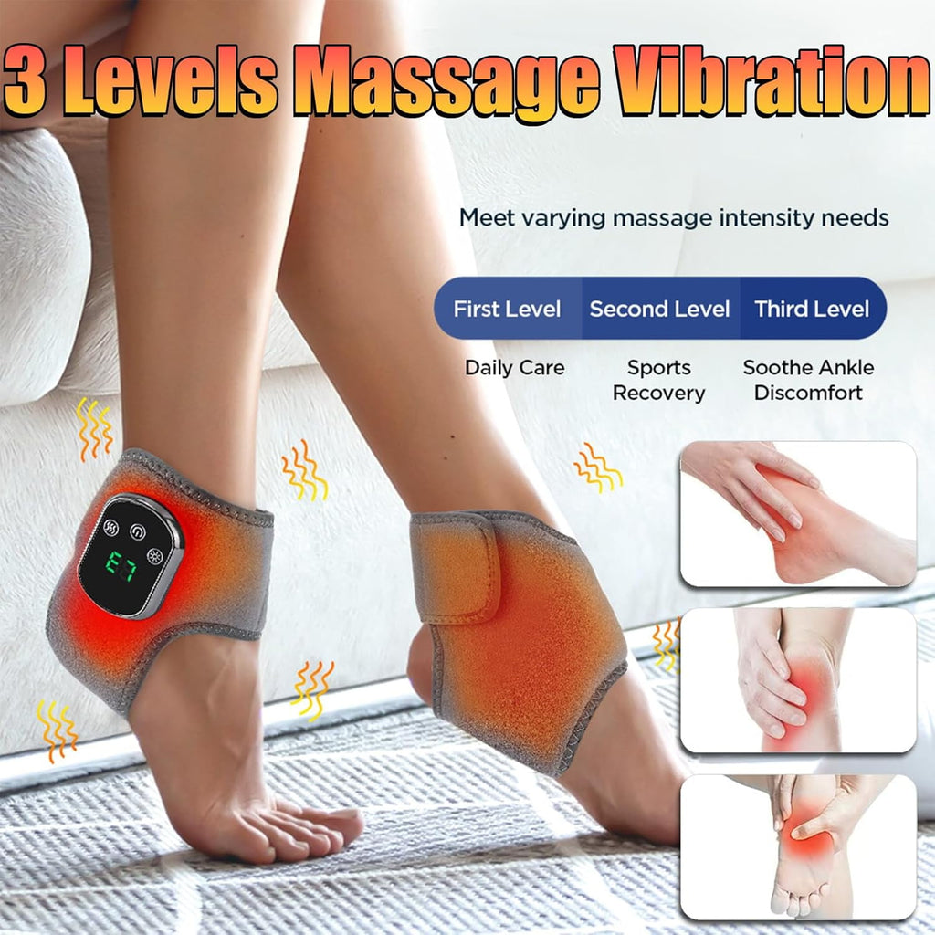 3-in-1 Heated Wrap with 3 Vibration Modes & 5 Heat Levels, for Circulation & Pain Relief, for Relaxation, for Neuropa... - Image 4