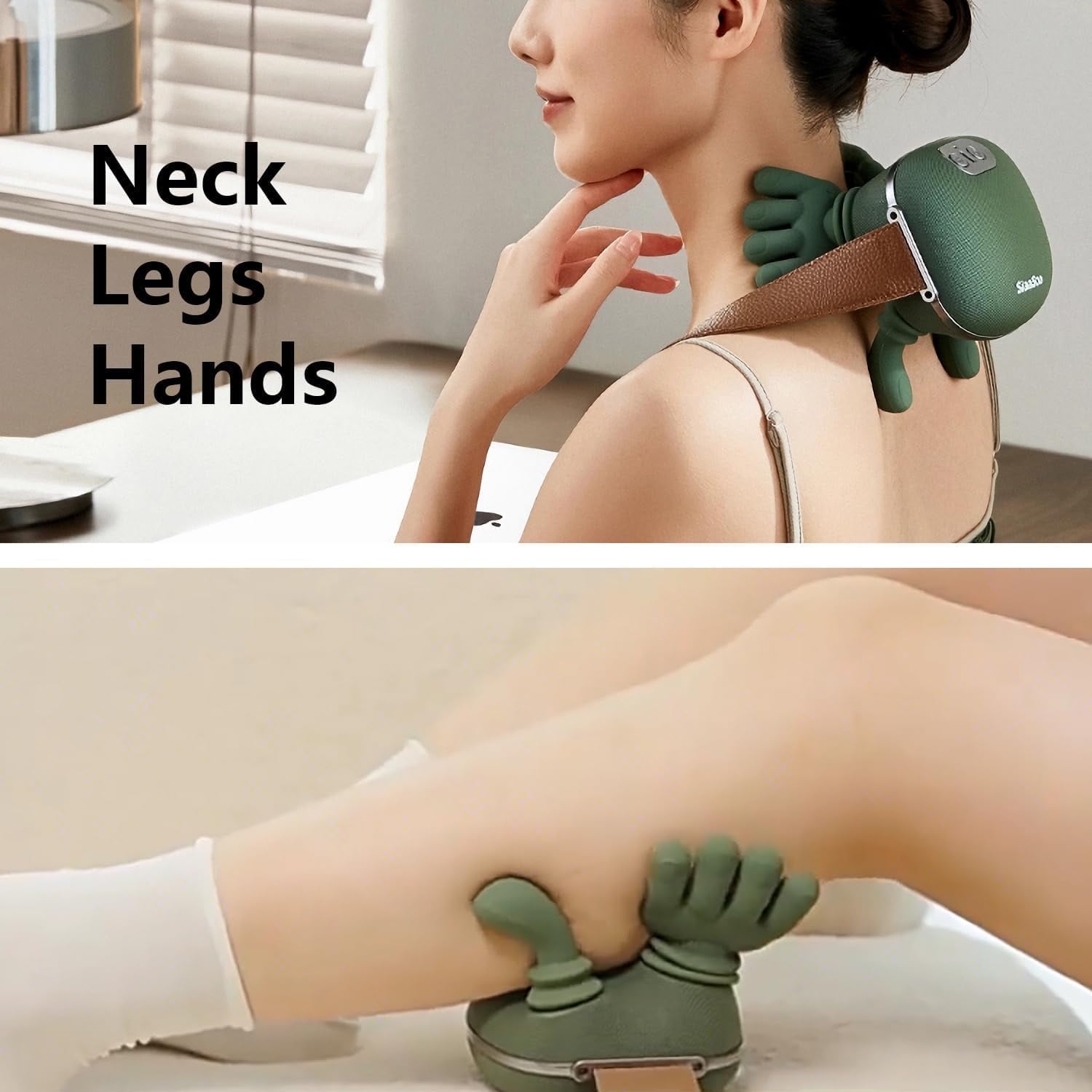 2025, with Heat Electric Shoulder & Cervical Massage for Pain Relief deep Tissue Massage Heated for , Back, Shoulder-... - Image 5