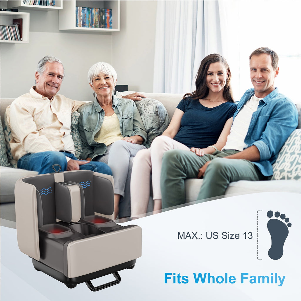 2 in 1 Foot Massager Machine & Ottoman Rest, Shiatsu Foot Calf Massager with Heat, App Control - Image 4