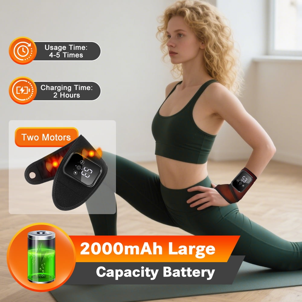 Pad Wrap, Heated Brace Massager with 3 Heats and Vibrations Modes, Hand Pad Massage for Relax, Gifts for Mom/Dad - Image 5