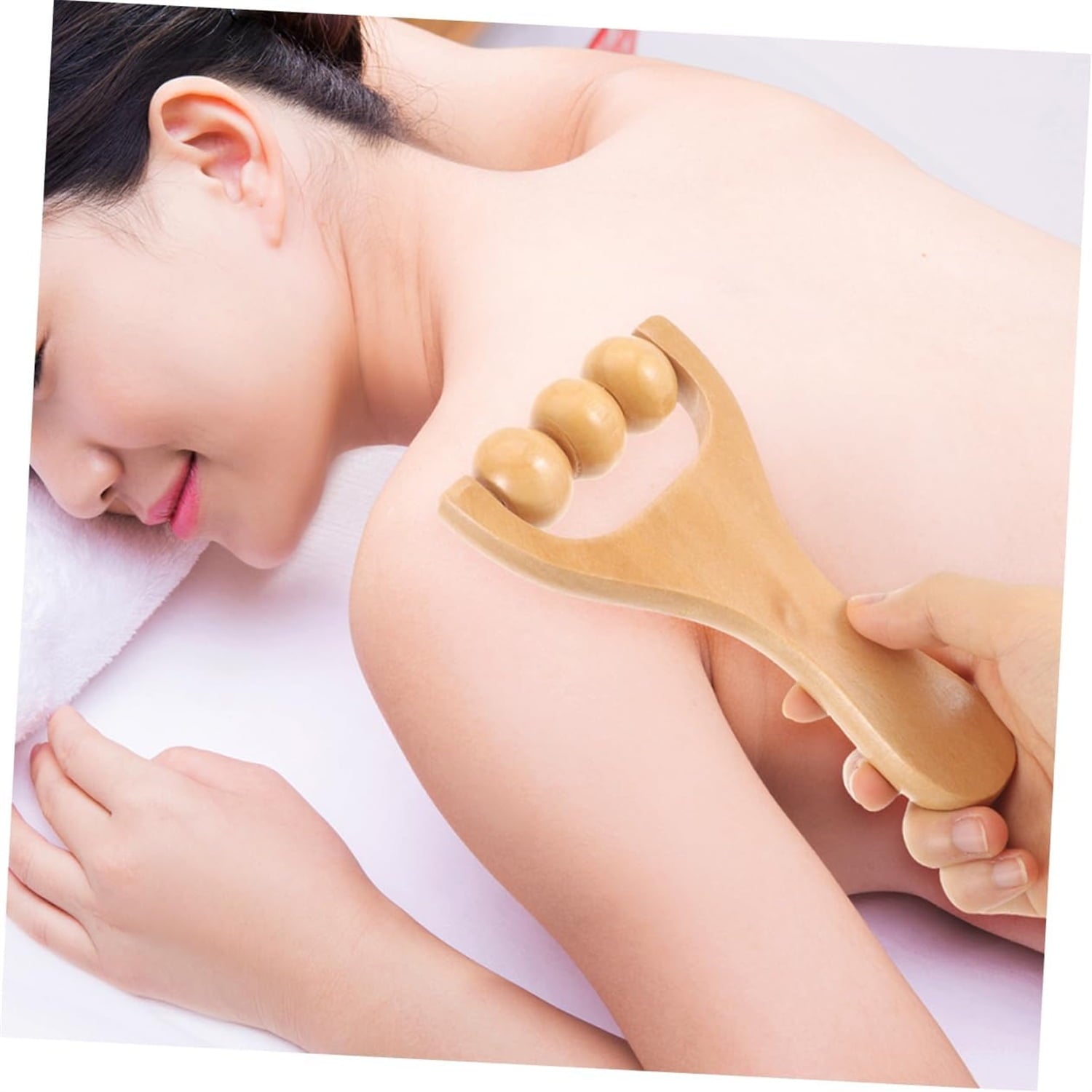 Wooden Massage Roller,Muscle Massager Roller,Manual Massage Tools,Portable Back Massage Roller,Hand Roller Massager S... - Image 6