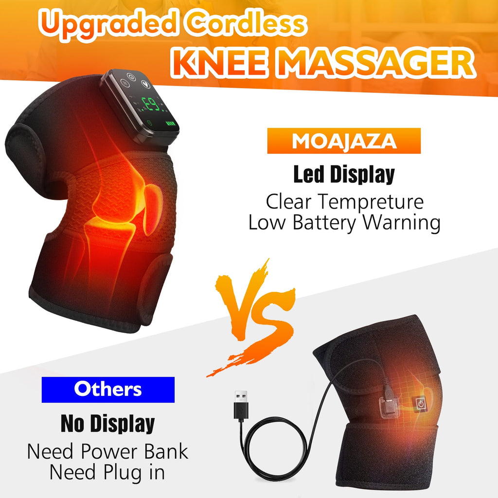 Massager, Cordless Brace Wrap with Massager for , Shoulder Elbow 3-in-1 Heating Vibration Massager, 3 Adjustable Heat... - Image 4
