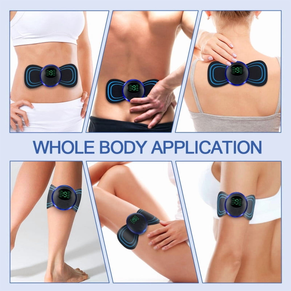 Portable Smart Pulse Massager Sticker For Back and Neck Full Body Muscle Stimulator Pain Relief Device - Image 4