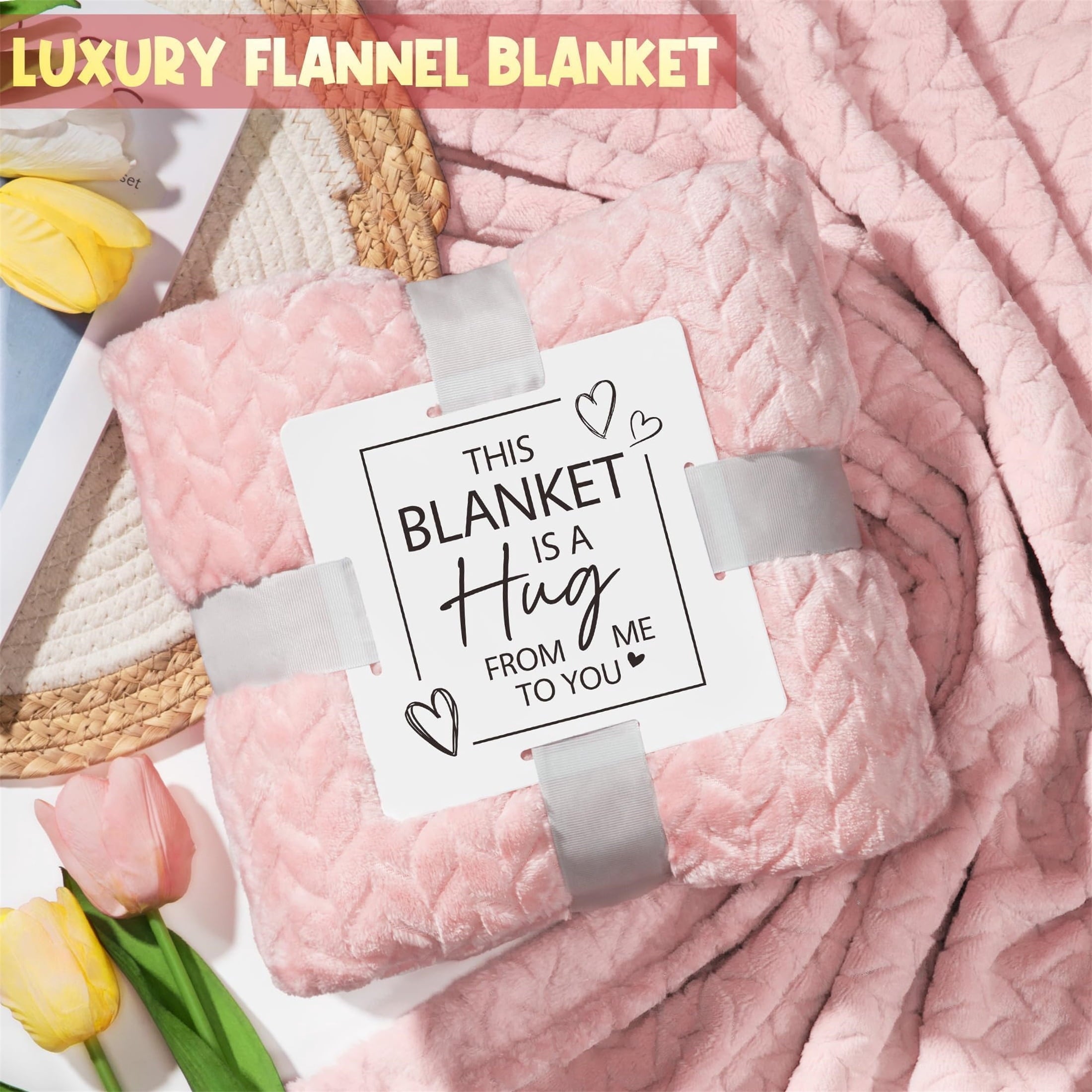 for Women, Self Care s Get Well Soon s, Rose Relaxing Spa Bath s Sets with Flannel Blanket, Unique Mothers Day s for ... - Image 4