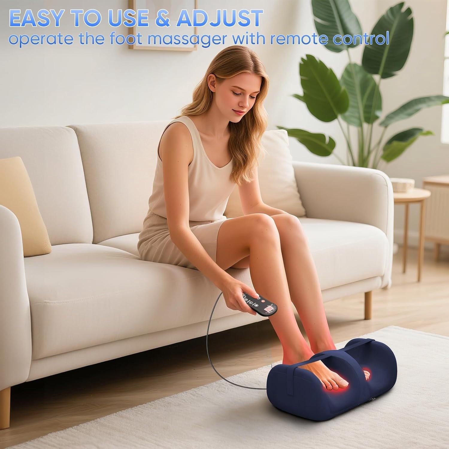 with Heat, Shiatsu for Plantar Fasciitis, and Calf with Massage Roller, Deep Kneading, Pain Relief - Image 4