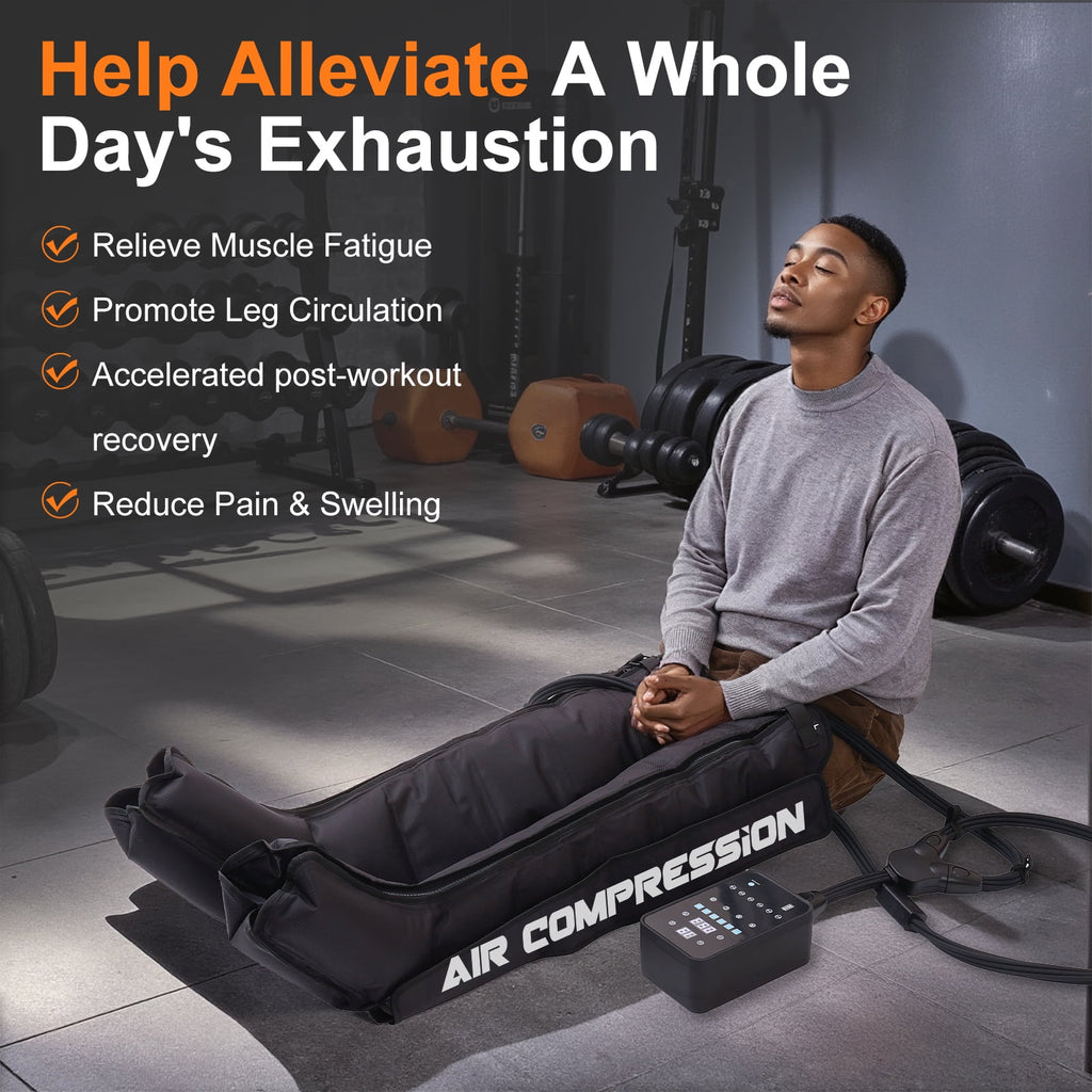Professional Leg Recovery System, Cordless Air Compression Boots with Sequential Compression, Leg and Foot Massager, ... - Image 6