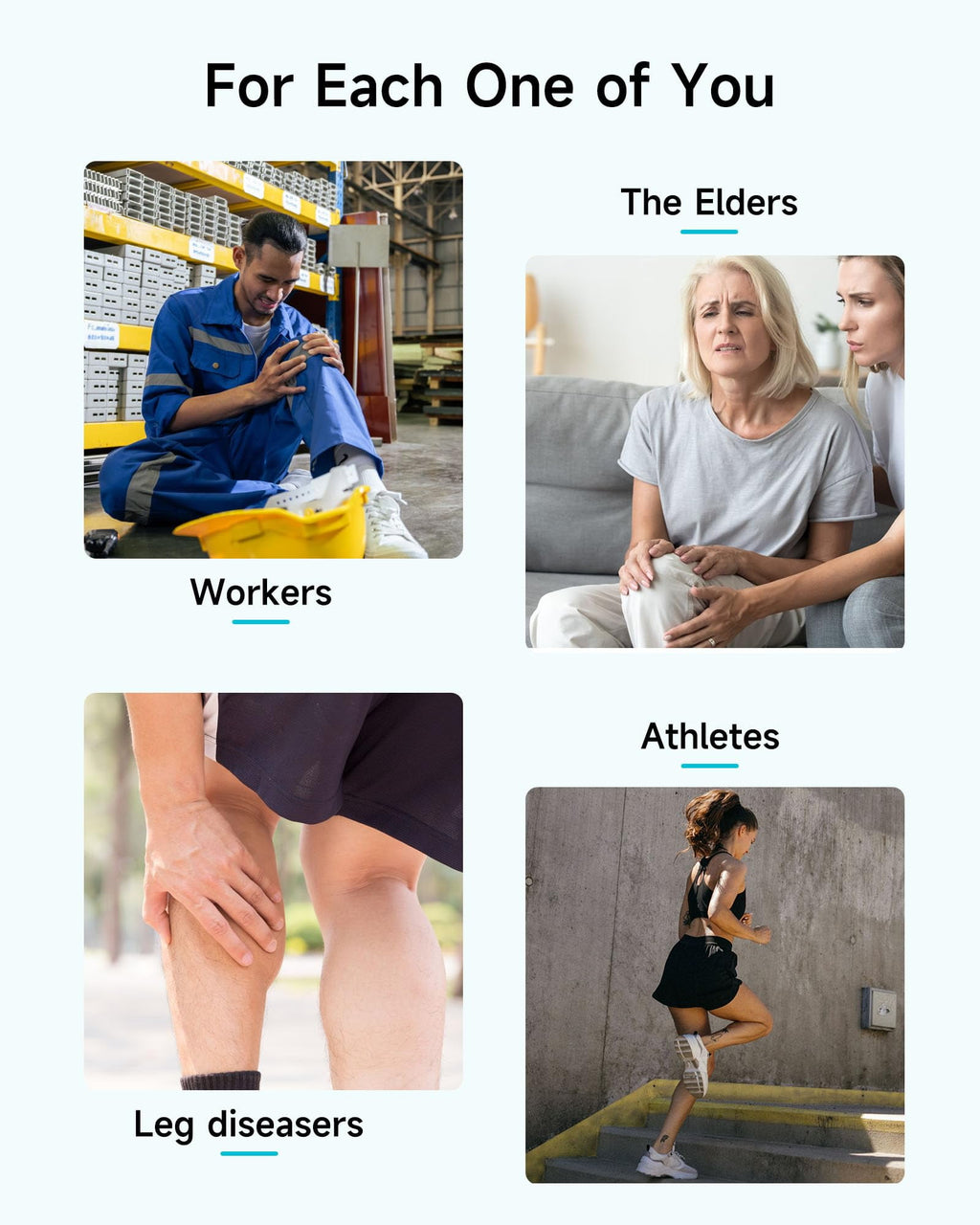 Helpful for Vericose Veins, Muscle Fatigue, Cramps, 2 Heat Levels Foot/Knee ,6 Modes with Memory Function Controller,... - Image 6