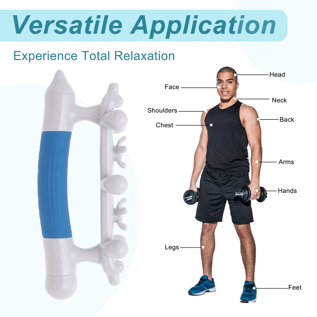 Massage Tool Massage Blaster Tool for Trigger Point Pain Relieves Blue - Image 6