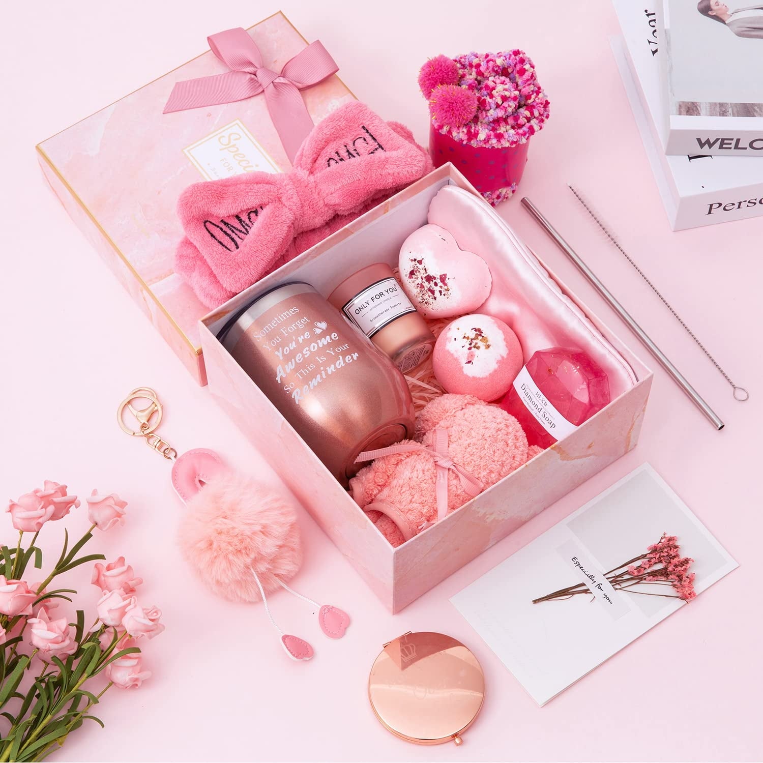 for Women - Birthday for Women,Women Set Contains 13 Items Unique Female Gift Ideas,Relaxing Care Package Self Care G... - Image 2