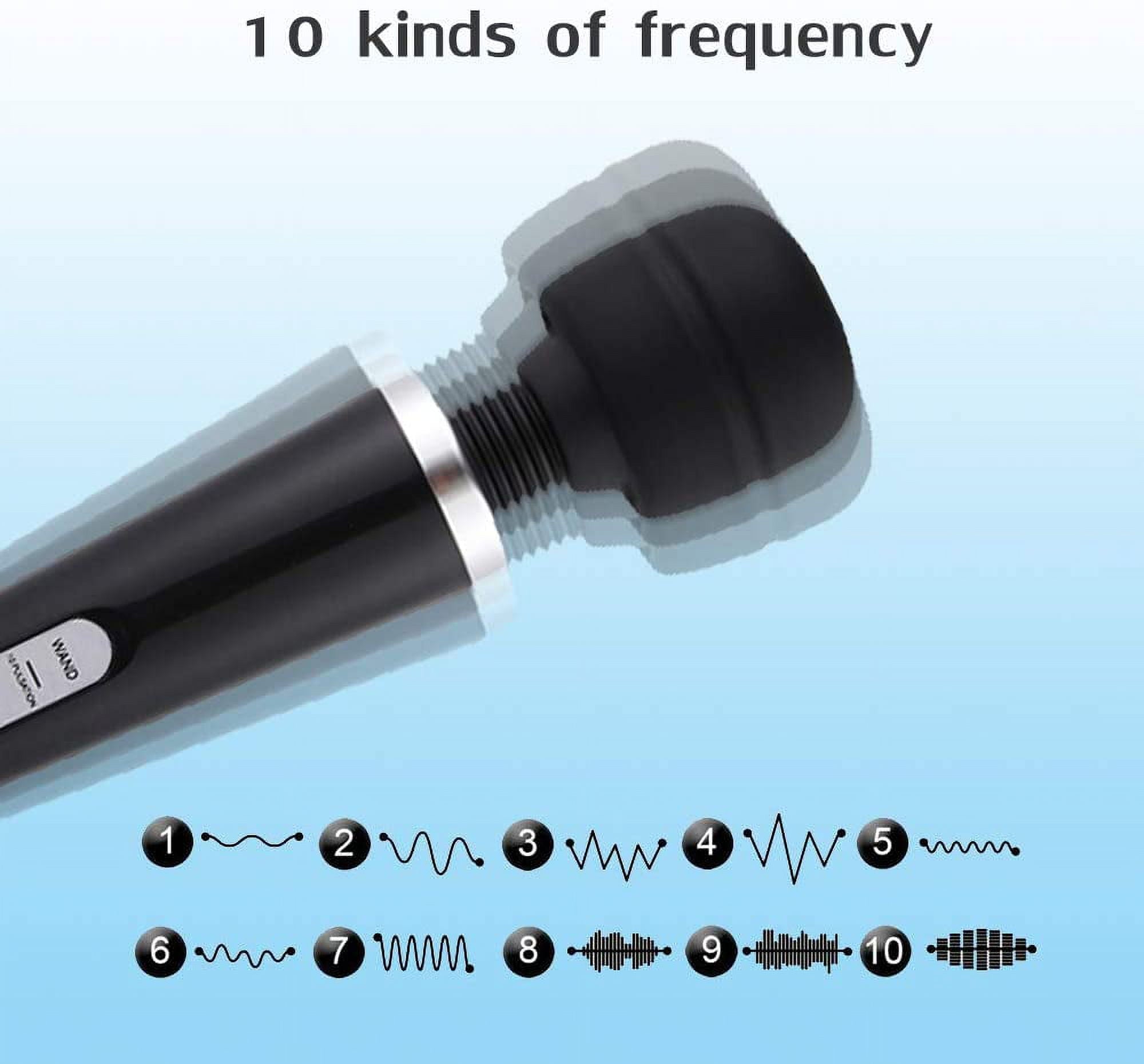 ​​ 10-Speed Back Massager, Powerful Rechargeable Plug-in Percussion Massage Gun for Neck, Shoulder, Back Pain Relief,... - Image 3