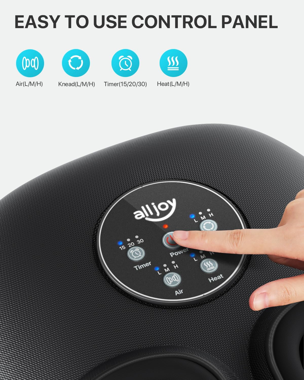Machine with Heat, Air Compression, Deep Kneading Shiatsu for Tired Blood Circulation, up to Size 12, Relax for Home ... - Image 6