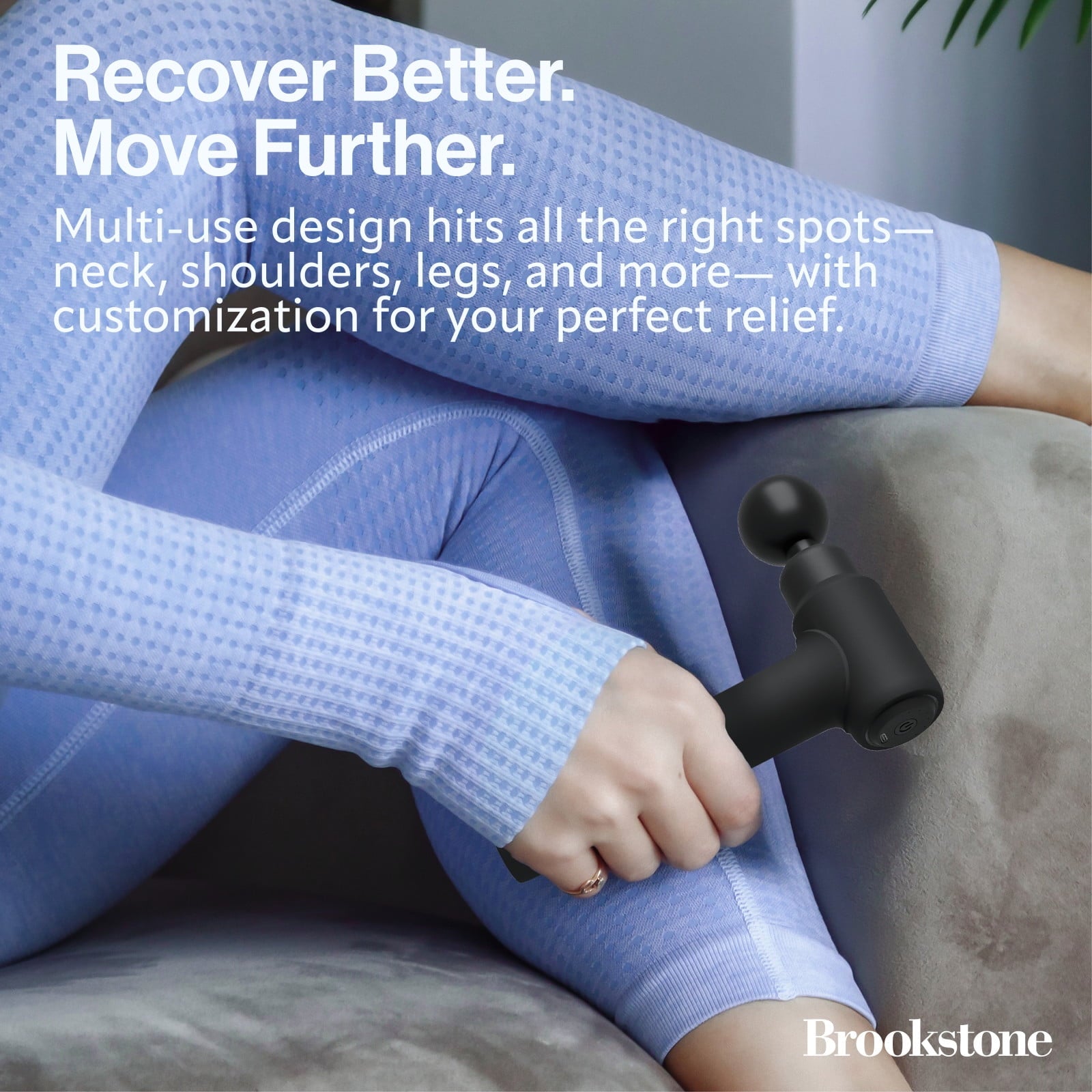 Massage Gun for Pain Relief & Muscle Recovery 9-Speed Handheld Percussion Massager, 4 Heads, Type-C Rechargeable, Qui... - Image 5