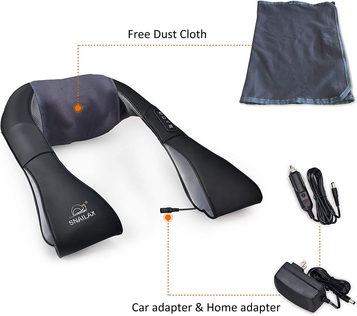 Massager with Heat, Shiatsu and Shoulder Massager Pillow Deep Tissue Kneading, Gifts - Image 5