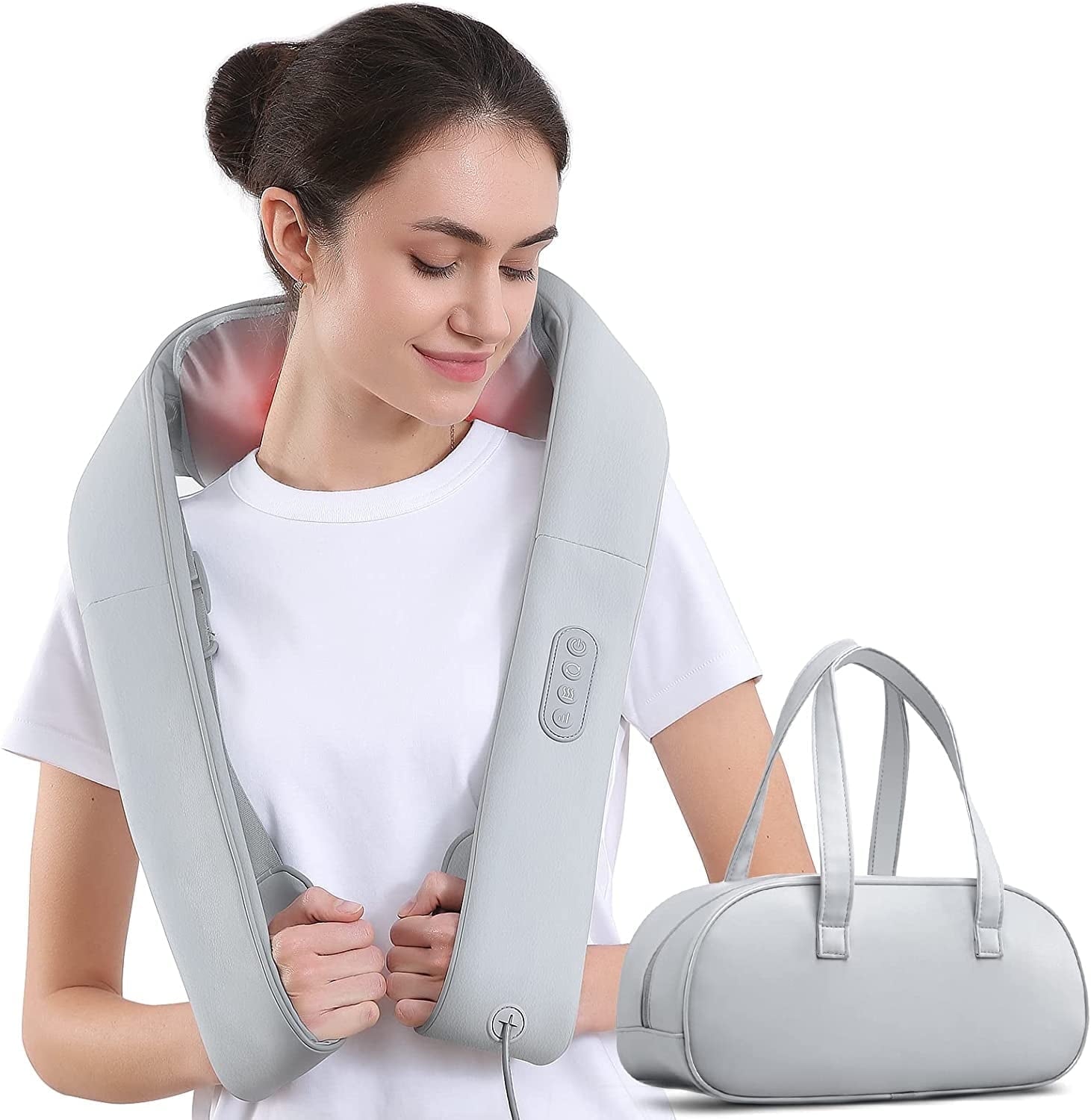 with Heat, Shiatsu Deep Tissue Kneading for Muscle Pain Relax Relief, Christmas Gifts Ideal Gift for Men and Women - Image 2