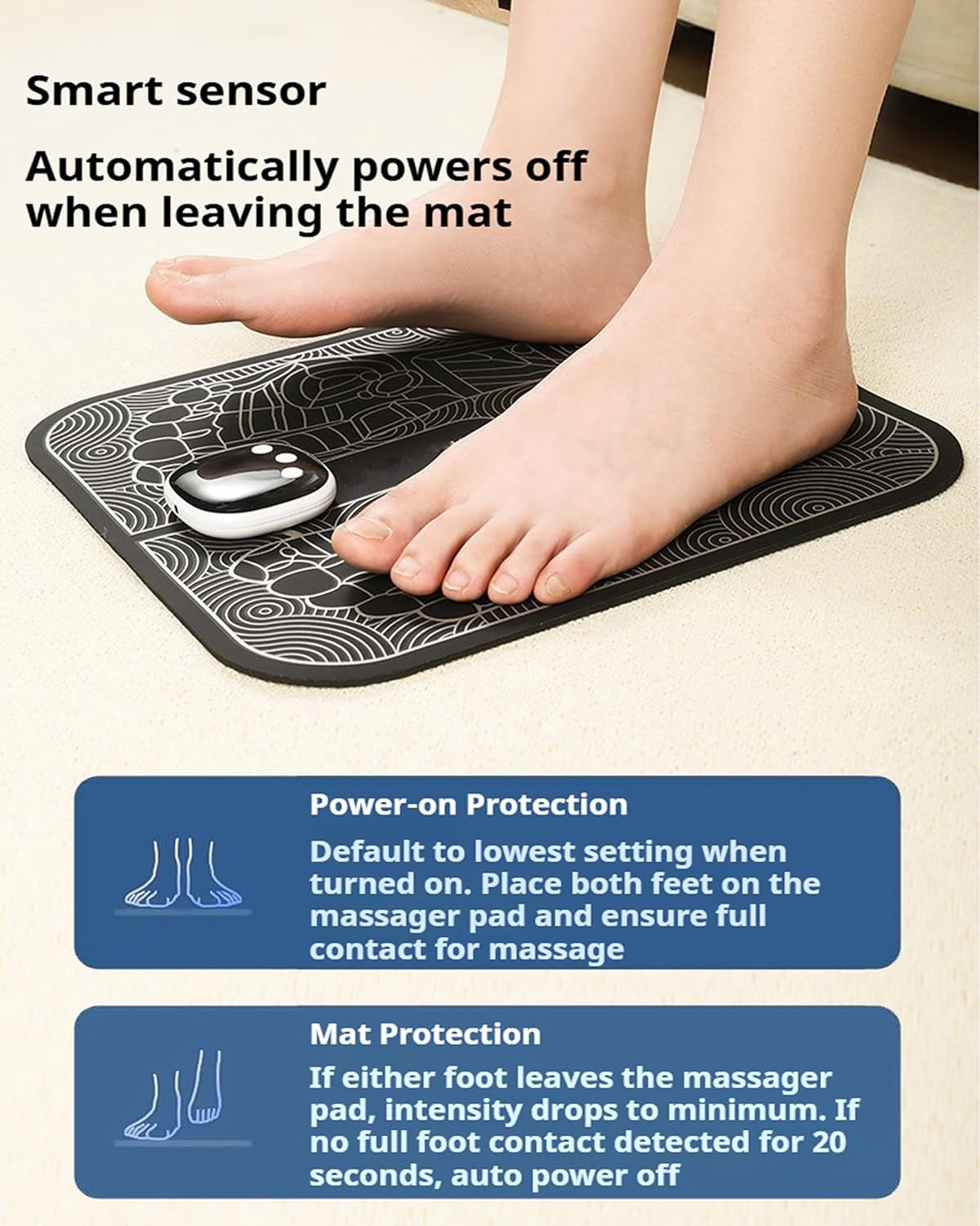 Massager for Everyday Comfort, 8 Massage Modes, 19 Intensity Levels, Smart Auto Power-Off, Remote Control, USB Rechar... - Image 3