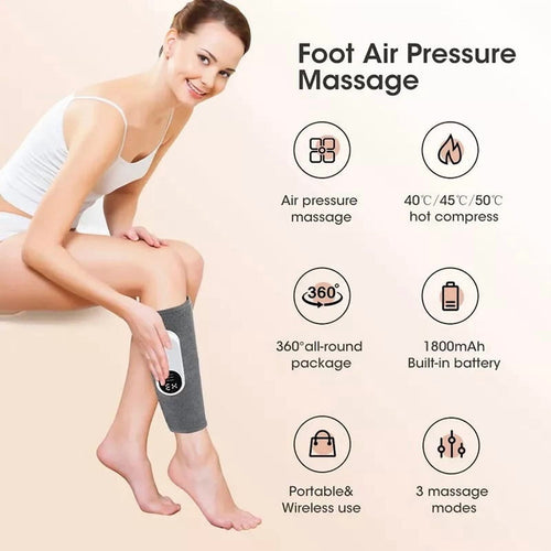 1 Massager for Circulation and Pain Relief, Calf Air Compression Massager with Heat, Massager with 3 Intensities, 3 M... - Image 2