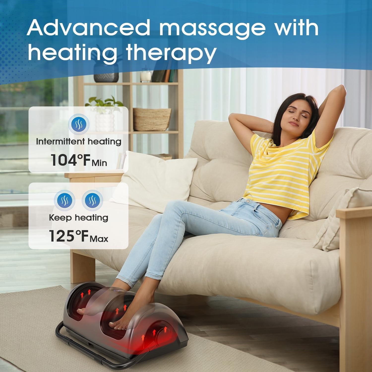 Massager with Heat: Eligible Massager for Plantar Fasciitis, Neuropathy, Circulation and Pain Relief, Massage Feet/Le... - Image 4