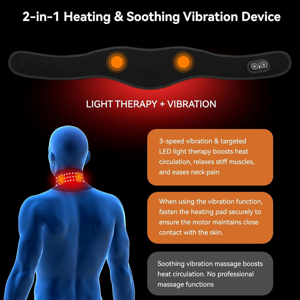 with Massage, Cordless Heated Massager Wrap, Body Heated for Arm Wrist with 3 Heat & 3 Vibration Modes, Led Light, 30... - Image 5