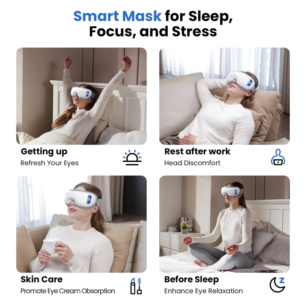 Eye Massager with Heat,Smart Eye Mask for Migraine Reduce Dry Eyes Improve Sleep Idea Gifts - Image 6