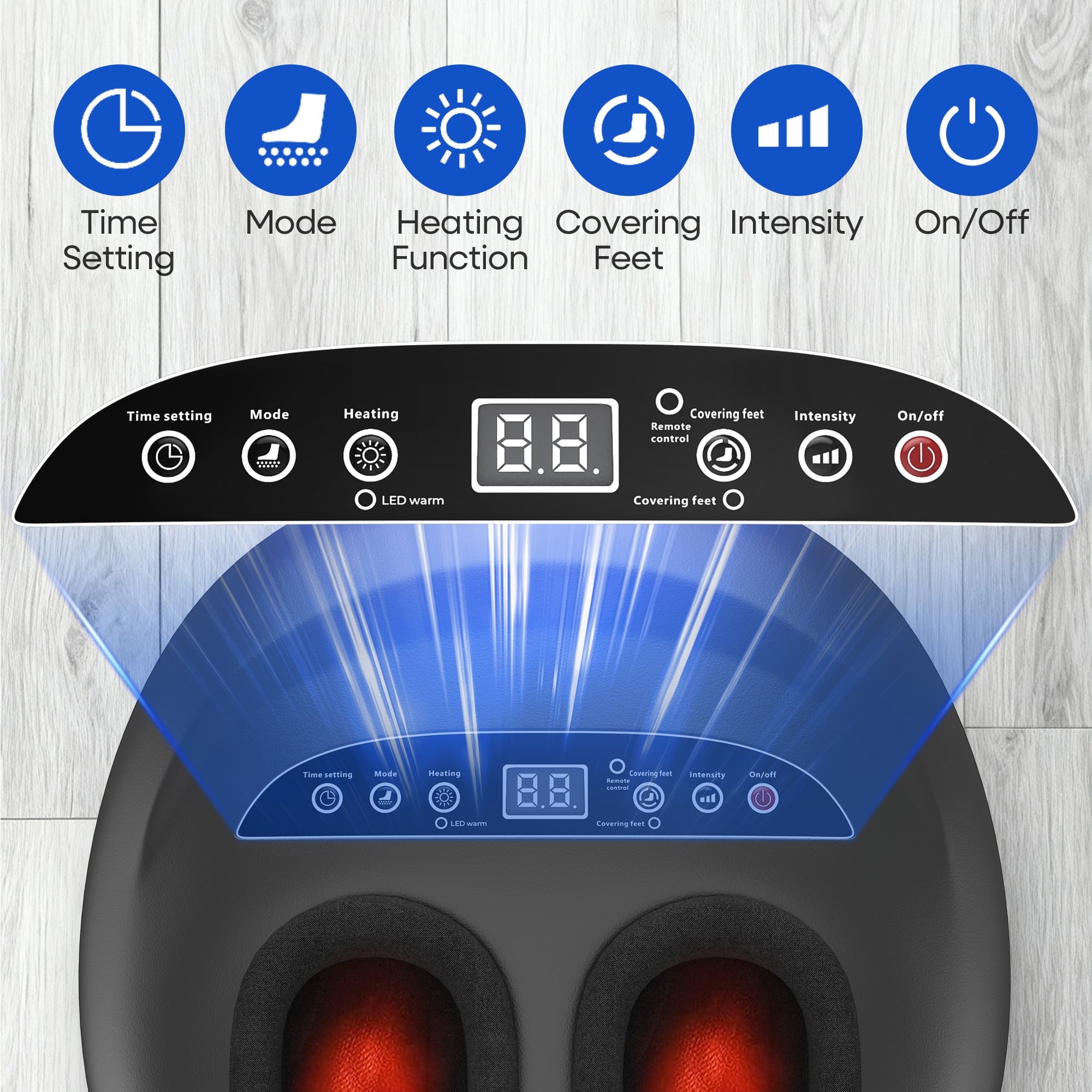 Massager Machine with Heat, Rolling, Deep Kneading, Massager,Birthday Christmas Gifts for Mom Dad Women Men - Image 6