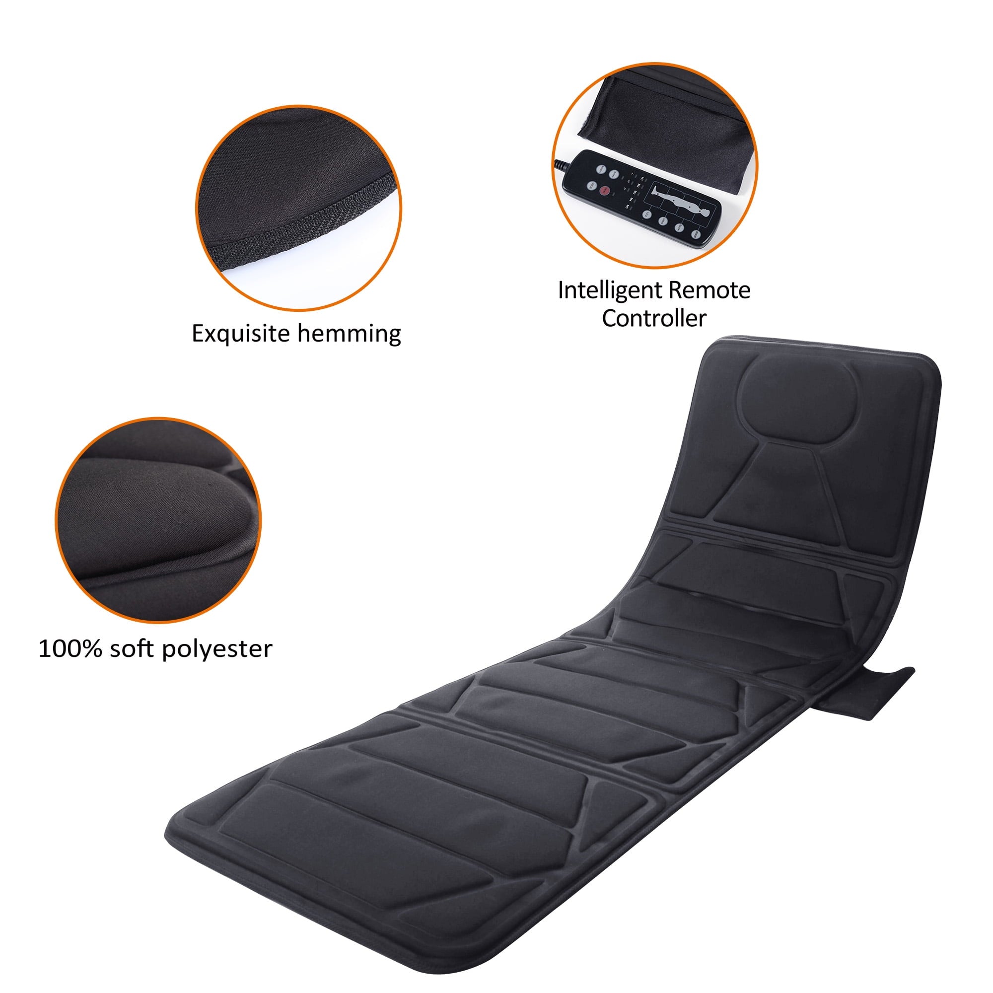 Massage Mat with Heat, Electric Massage Pad for Back Pain Relief, Gift - Image 3