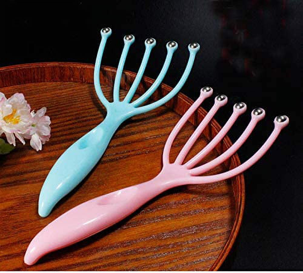 Portable Hand Held Head for Relaxation Home Office Travel Fathers Day Mothers Day Gifts Pink + Blue (2-Pack) - Image 3