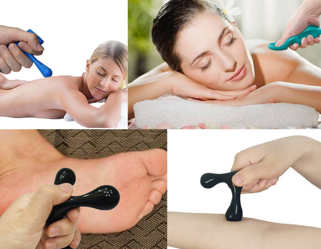 (4 Pack) Manual Trigger Point Massage Tool and Thumb Saver for Full Body Deep Tissue Massage, with 3-Legged Massage K... - Image 4
