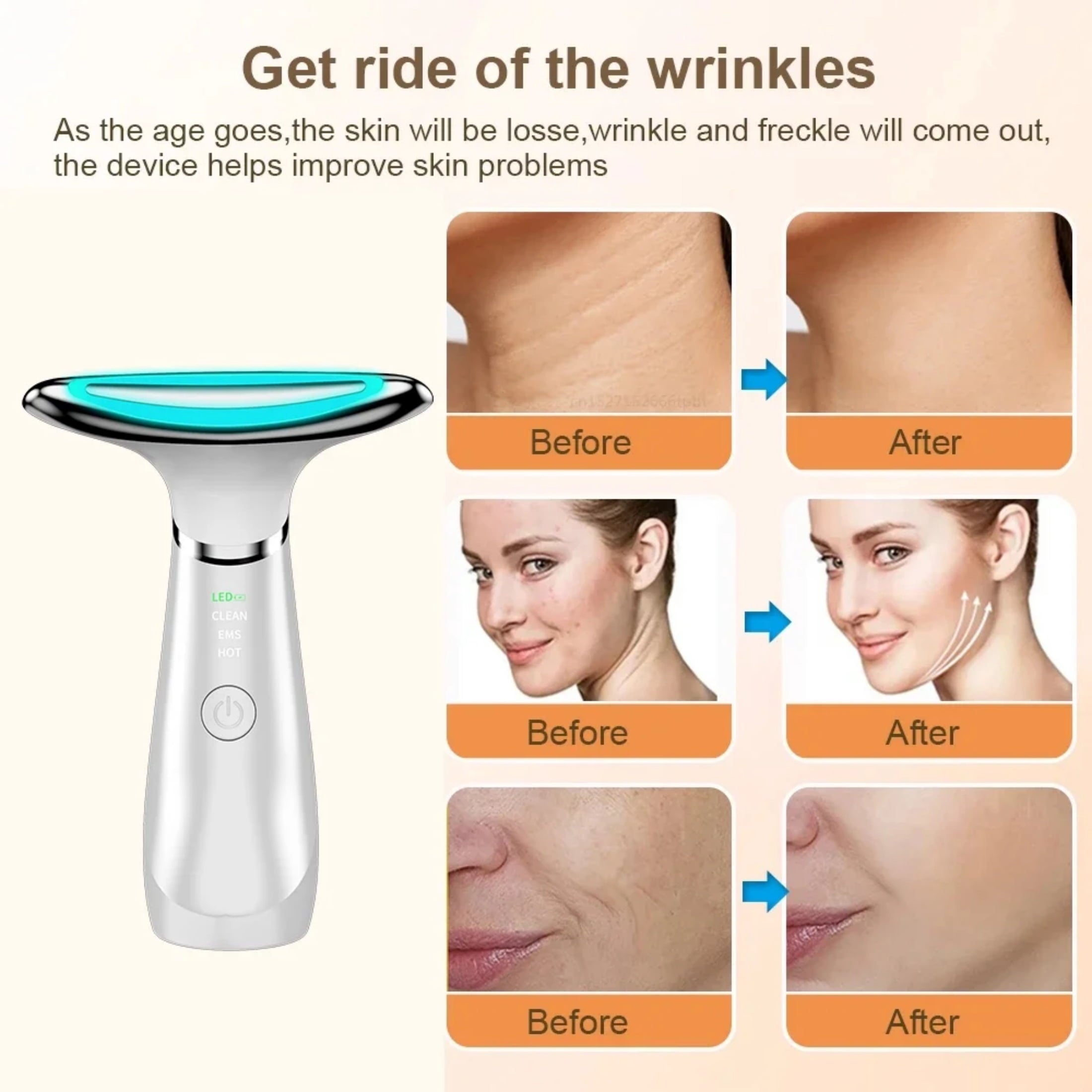 Red Light Therapy for Face, LED Face Skin Rejuvenation for Face & Neck Beauty Facial Massager for Face and Neck Devic... - Image 4