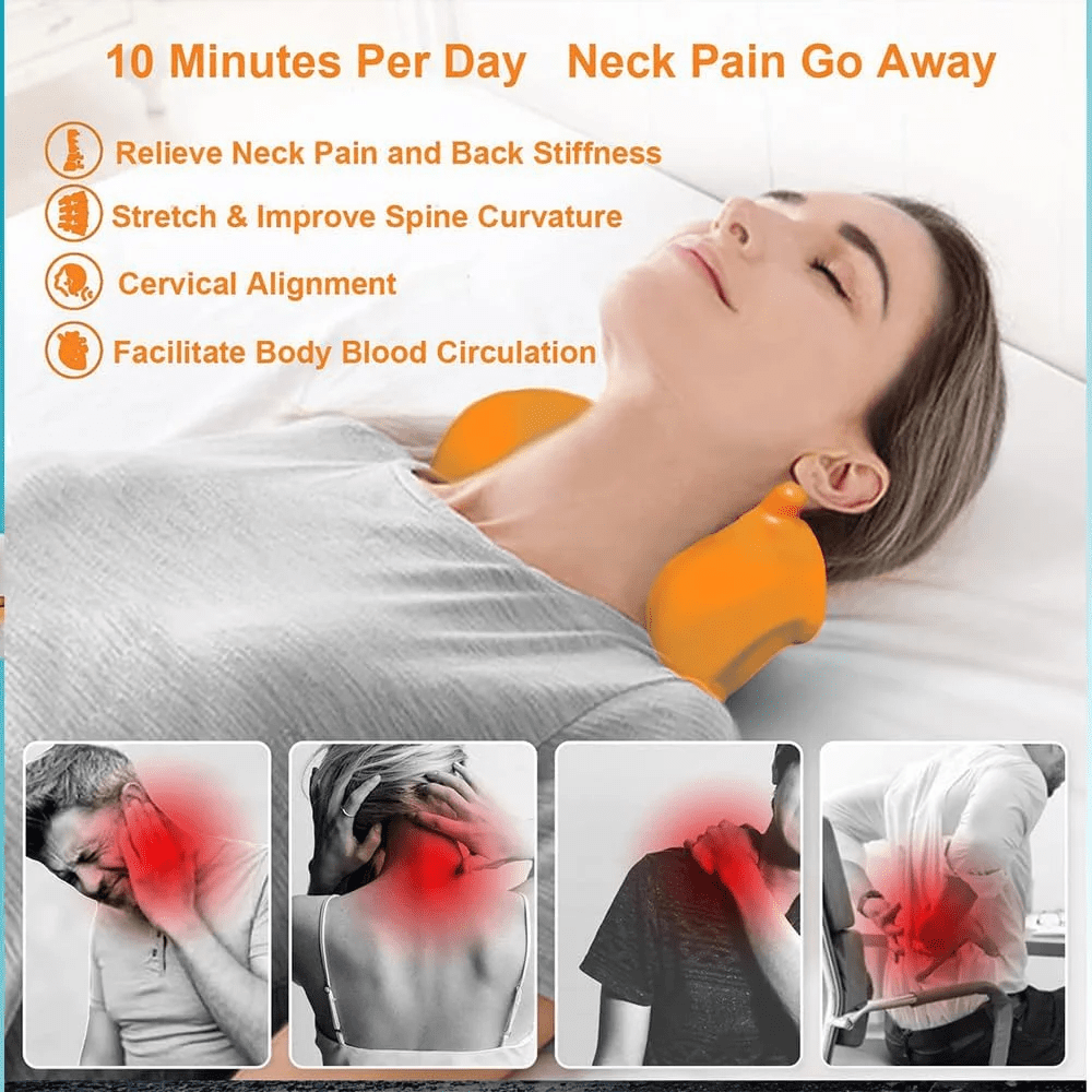 Massager - Occipital Release Tool, Neck Release Pressure Massage to Shoulder Blade (Black) - Image 2