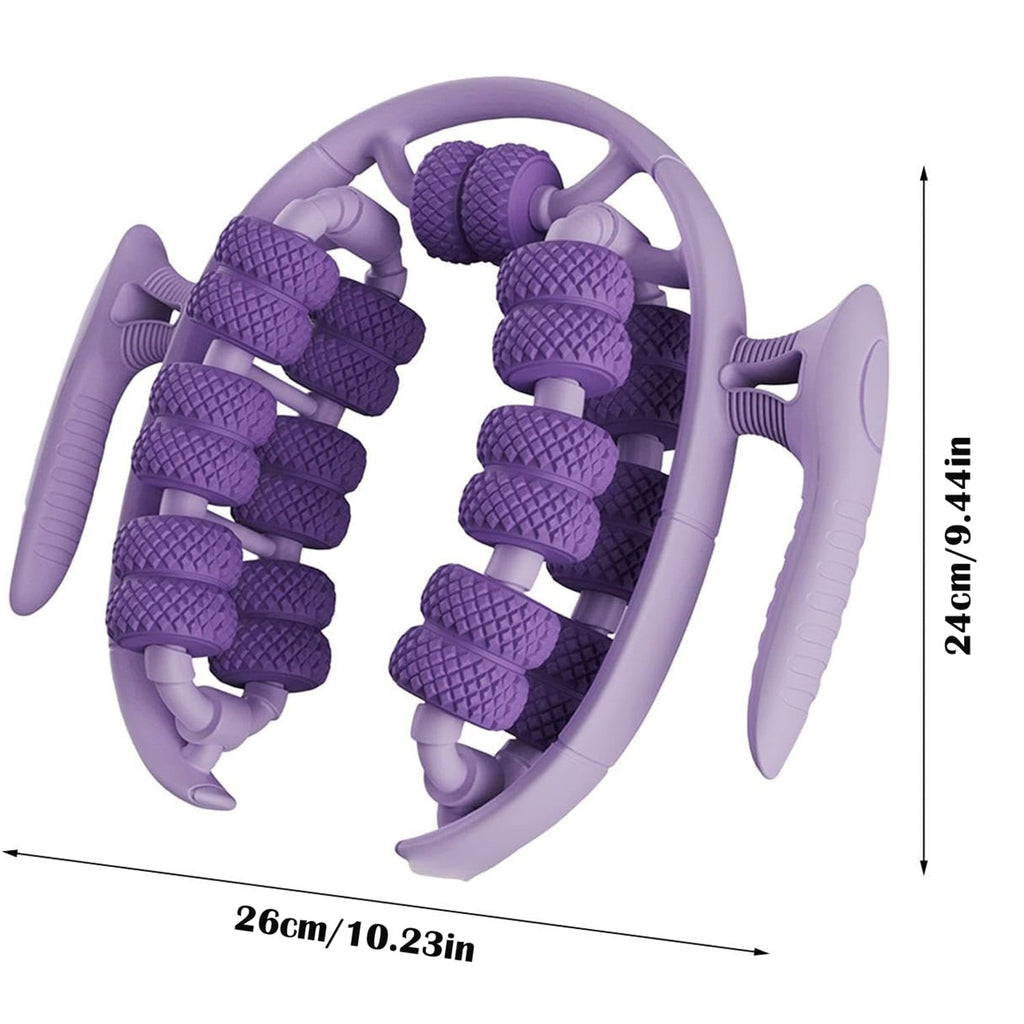 Deep Tissue Tool Multifunctional Muscles 26 Wheel for Arm Legs Thigh Fitness, Purple - Image 2