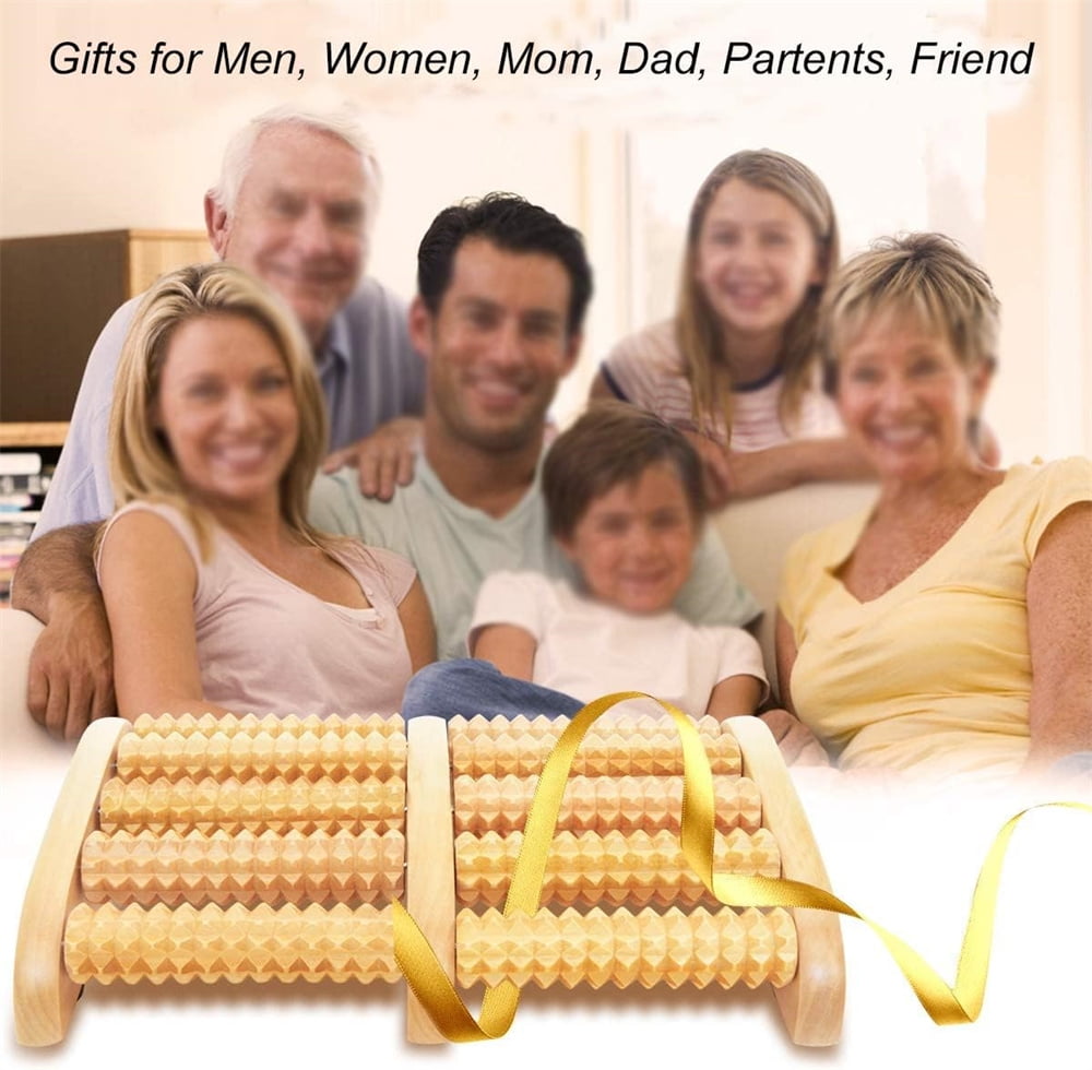 Wooden Foot Massager Roller, Dual Foot Massage Roller for Relief Tired Feet, Pain and Plantar Fasciitis, Massage Tool... - Image 5