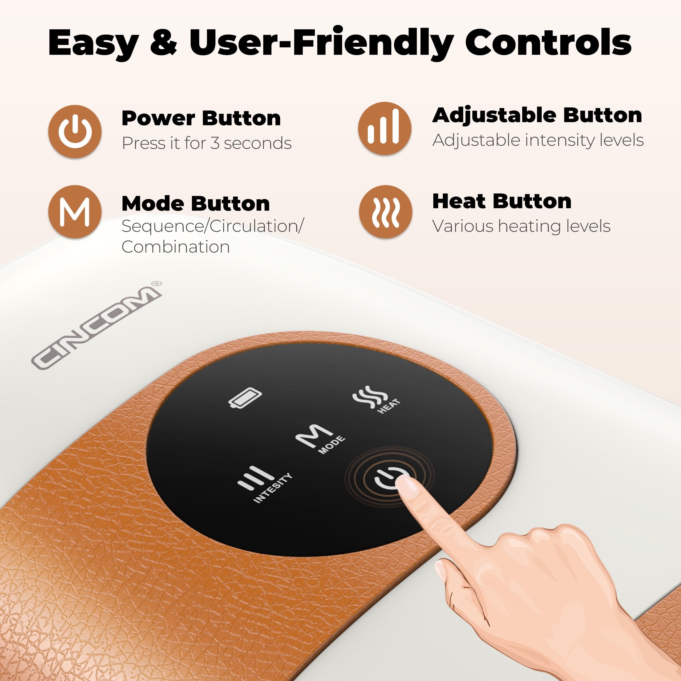 Massager, Rechargeable Massager with Heat and Compression for Arthritis and Carpal Tunnel with Touch Screen,Gifts for... - Image 5