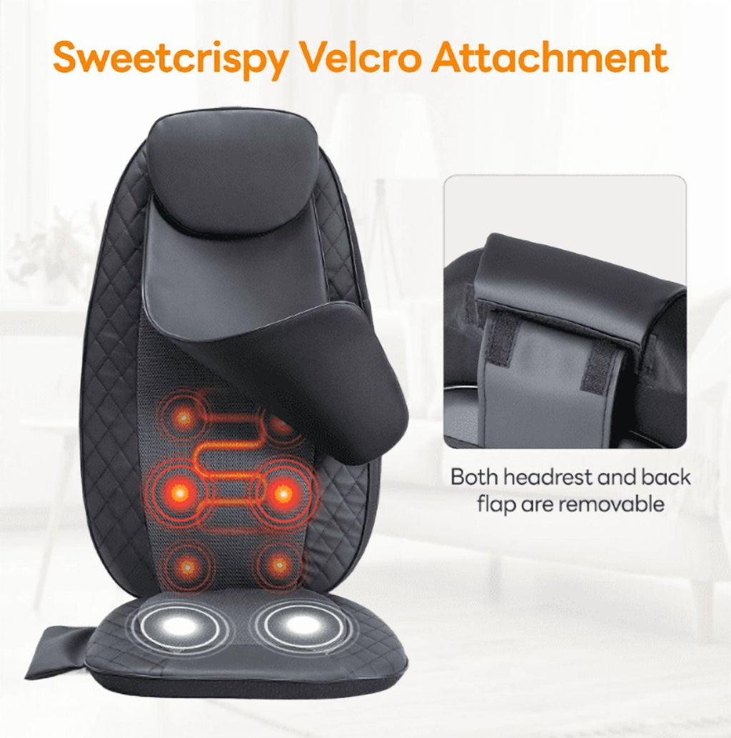 Vibrating Heating Pad for , Massage Chair Pad for Pain Relief Deep Tissue, Shiatsu Neck and Massager - Image 4