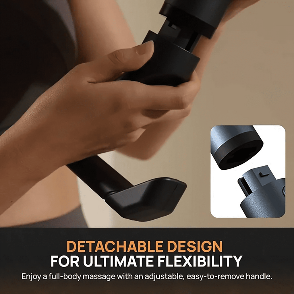 3-in-1 Deep Tissue - Percussion Muscle r with Extend Handle, Screen for Neck Back Shoulder Relaxing - Image 6