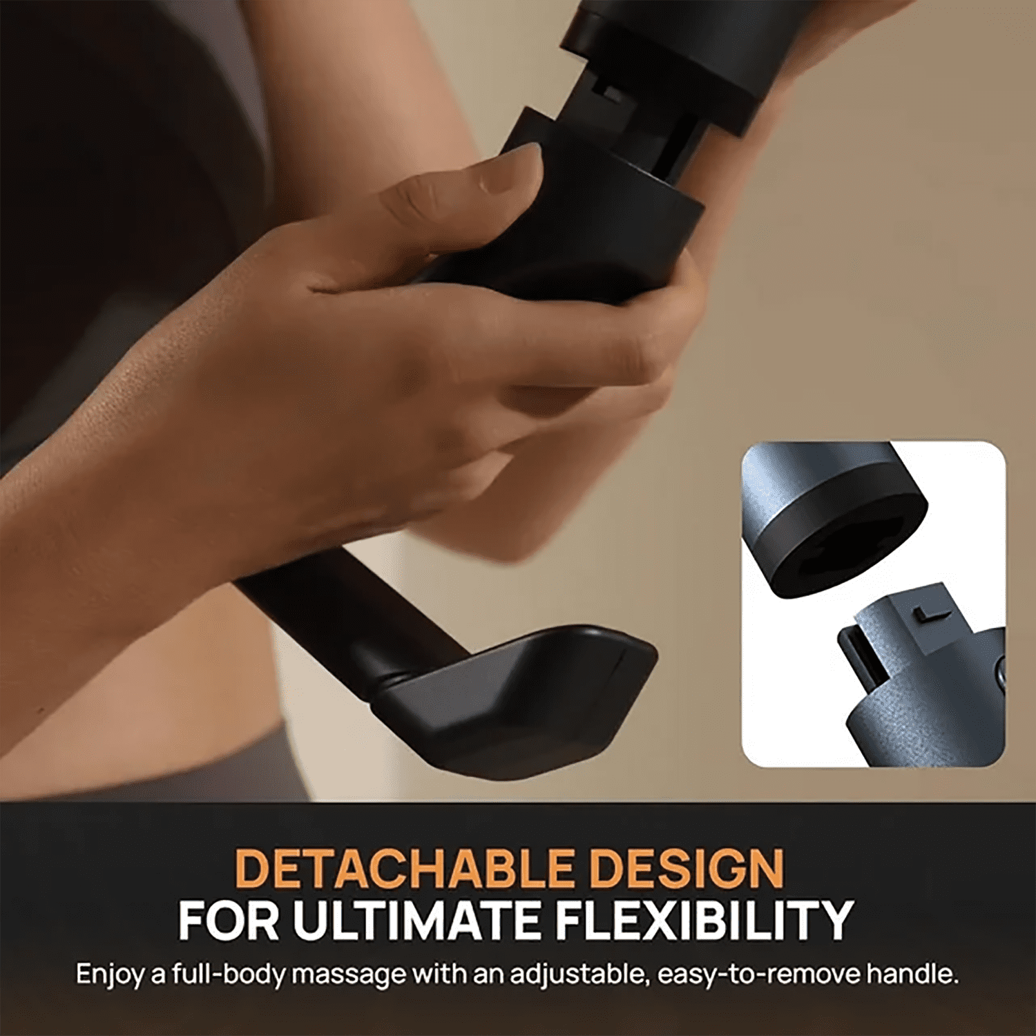 3-in-1 Deep Tissue - Percussion Muscle r with Extend Handle, Screen for Neck Back Shoulder Relaxing - Image 6