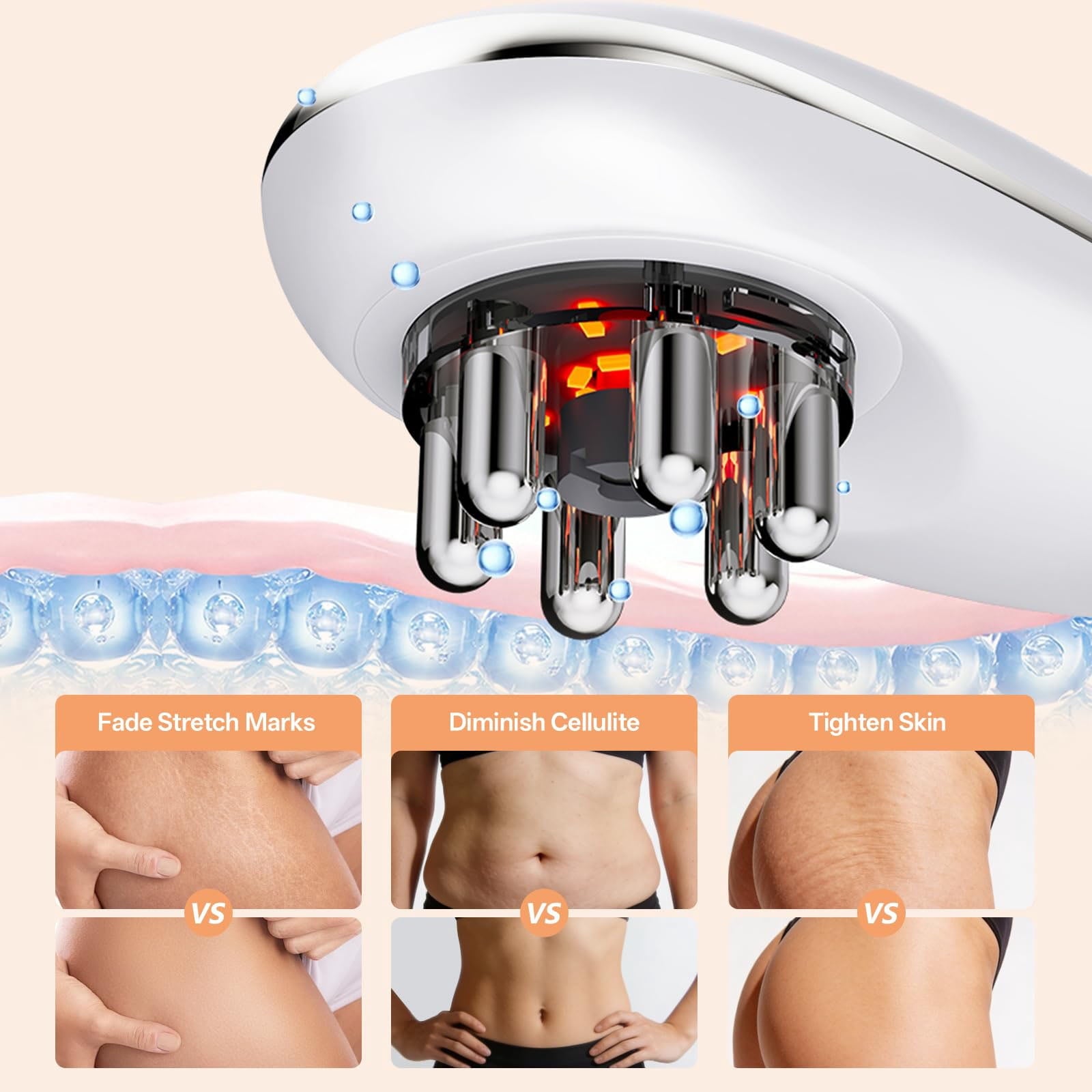 3 In 1 Body Sculpting ,Cordless Handheld Vacuvia for , Massage Tool for Belly, Neck, Legs, Hip, Arms - Image 4