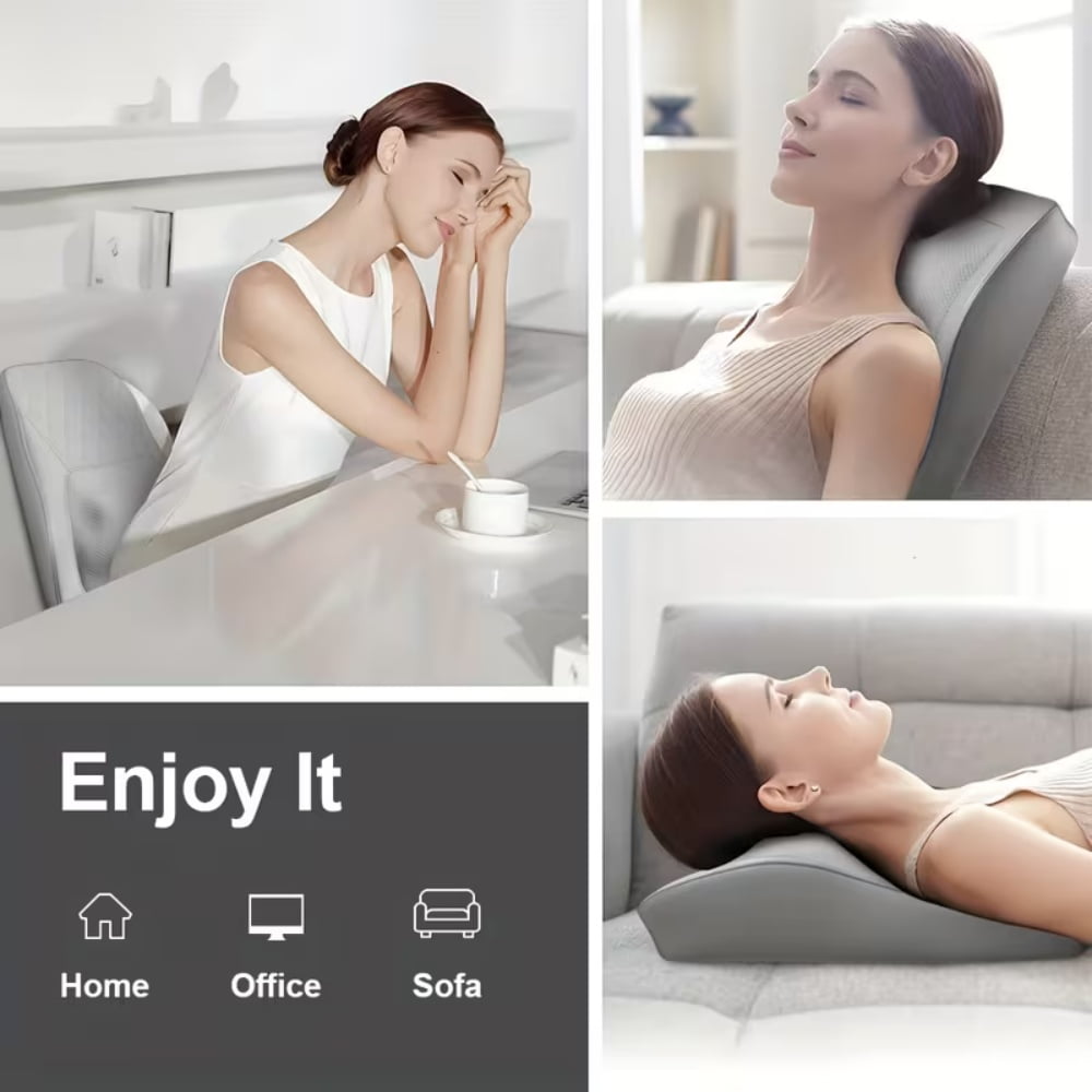 and Shoulder Massager Pillow with 3D Deep Tissue Kneading - Image 3