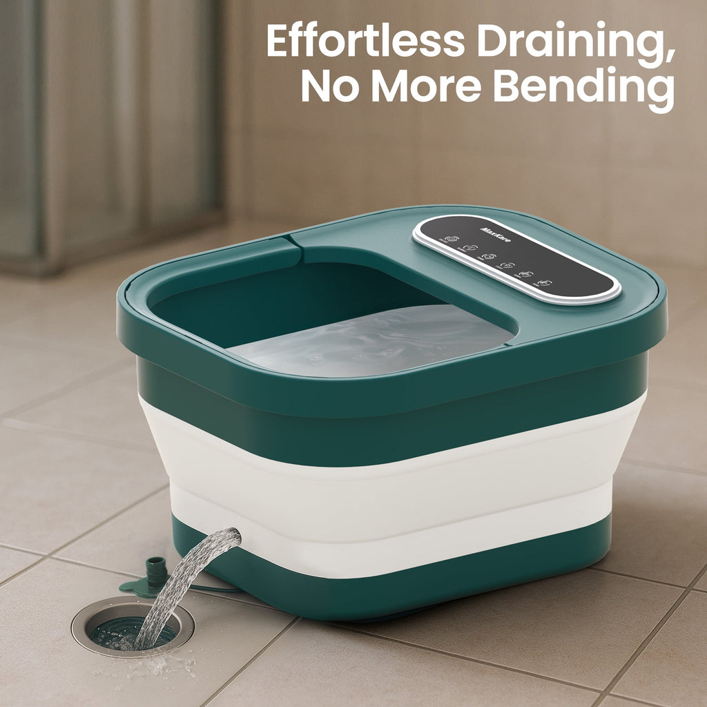 Spa with Massager and Heat Bubbles Vibration 3 in 1, Spa Bath, Green - Image 3