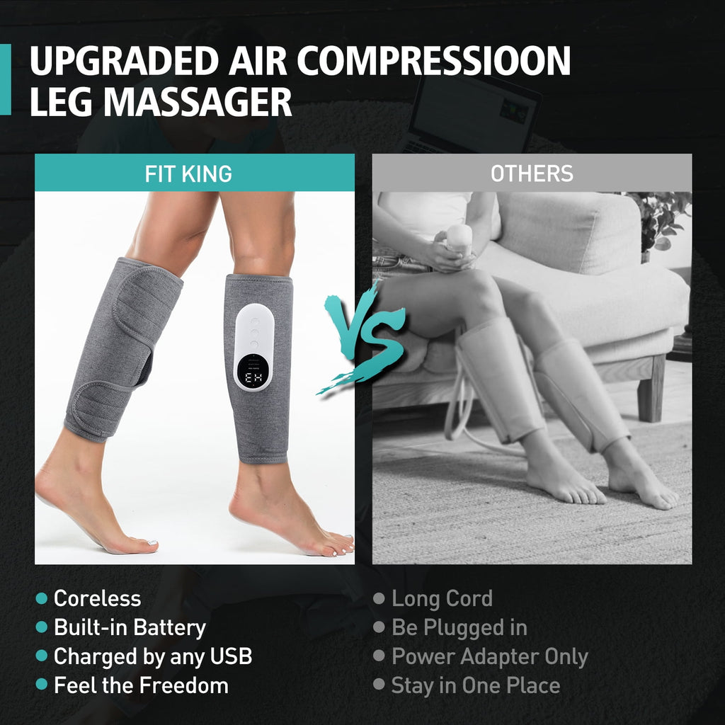 for Circulation and Pain Relief,Calf Air Compression with Heat, with 3 Intensities,3 Modes,Easy to use, Muscle Relaxa... - Image 4