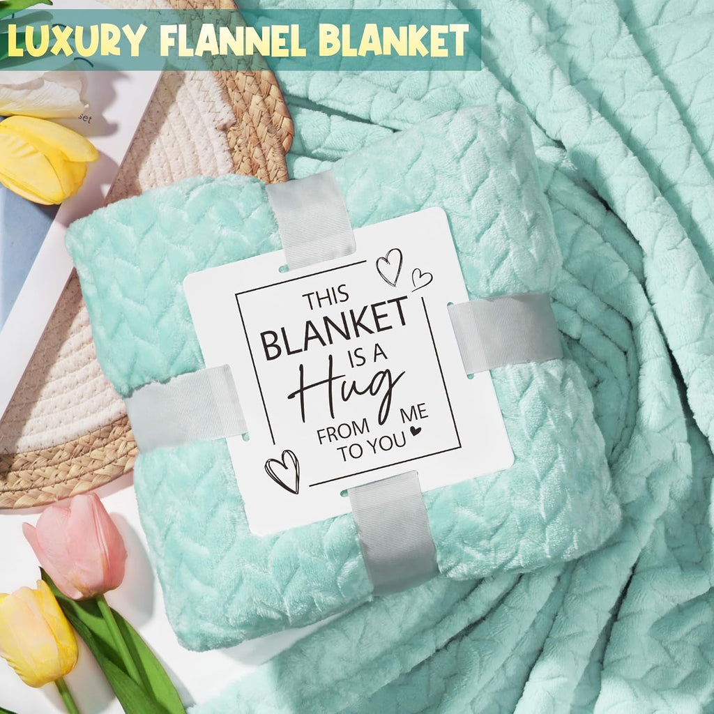 for Women Self Care Get Well Soon , Ocean Relaxing Spa Basket Care Package w/ Luxury Flannel Blanket, Unique Mothers ... - Image 4