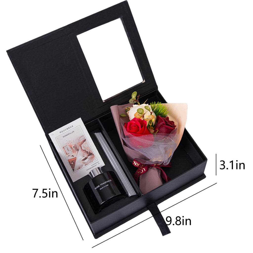 Basket Set Relaxing s for Women Aromatherapy Rose Box Appreciation Christmas Birthday Set for Wife Sister Friend 120ml - Image 3