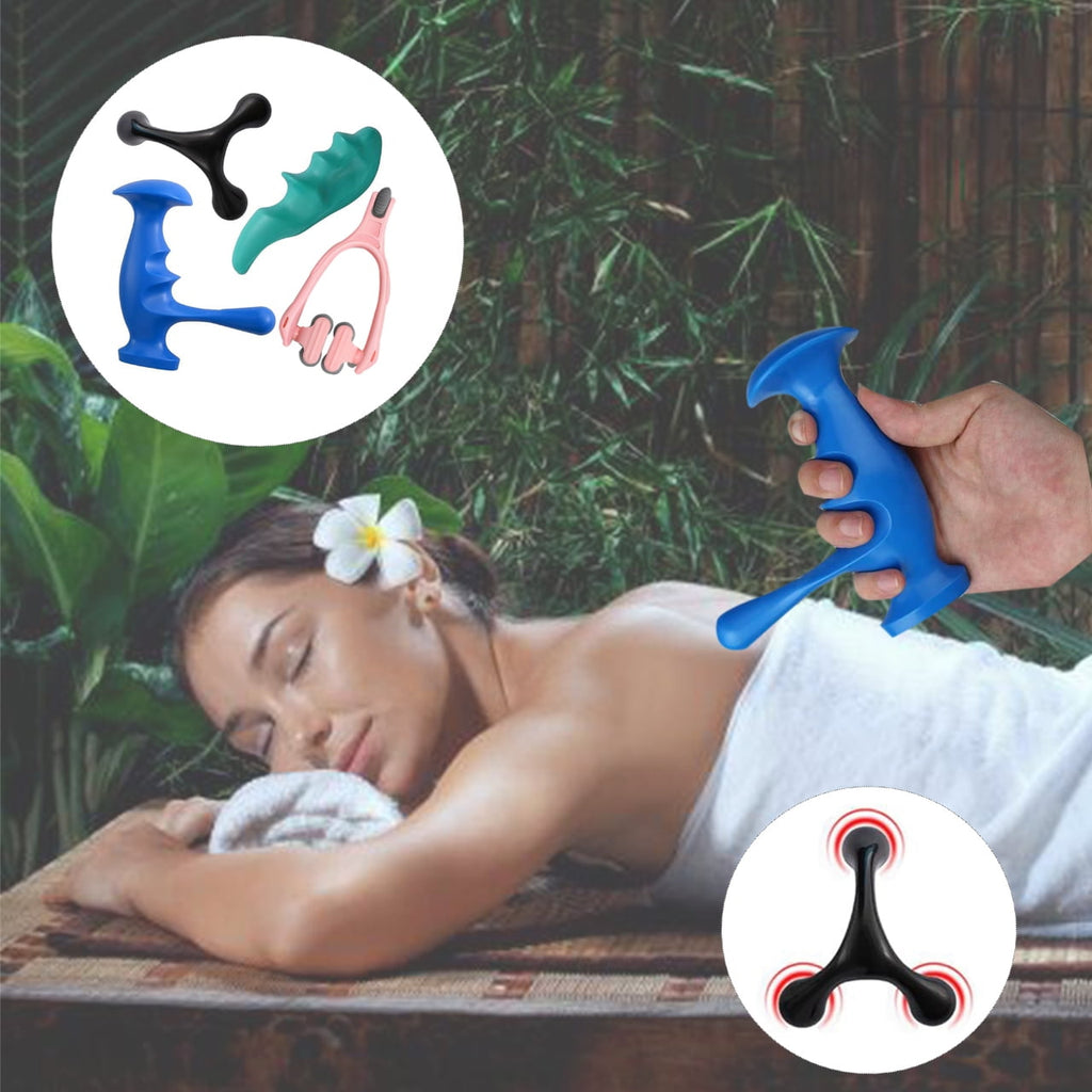 (4 Pack) Manual Trigger Point Massage Tool and Thumb Saver for Full Body Deep Tissue Massage, with 3-Legged Massage K... - Image 6