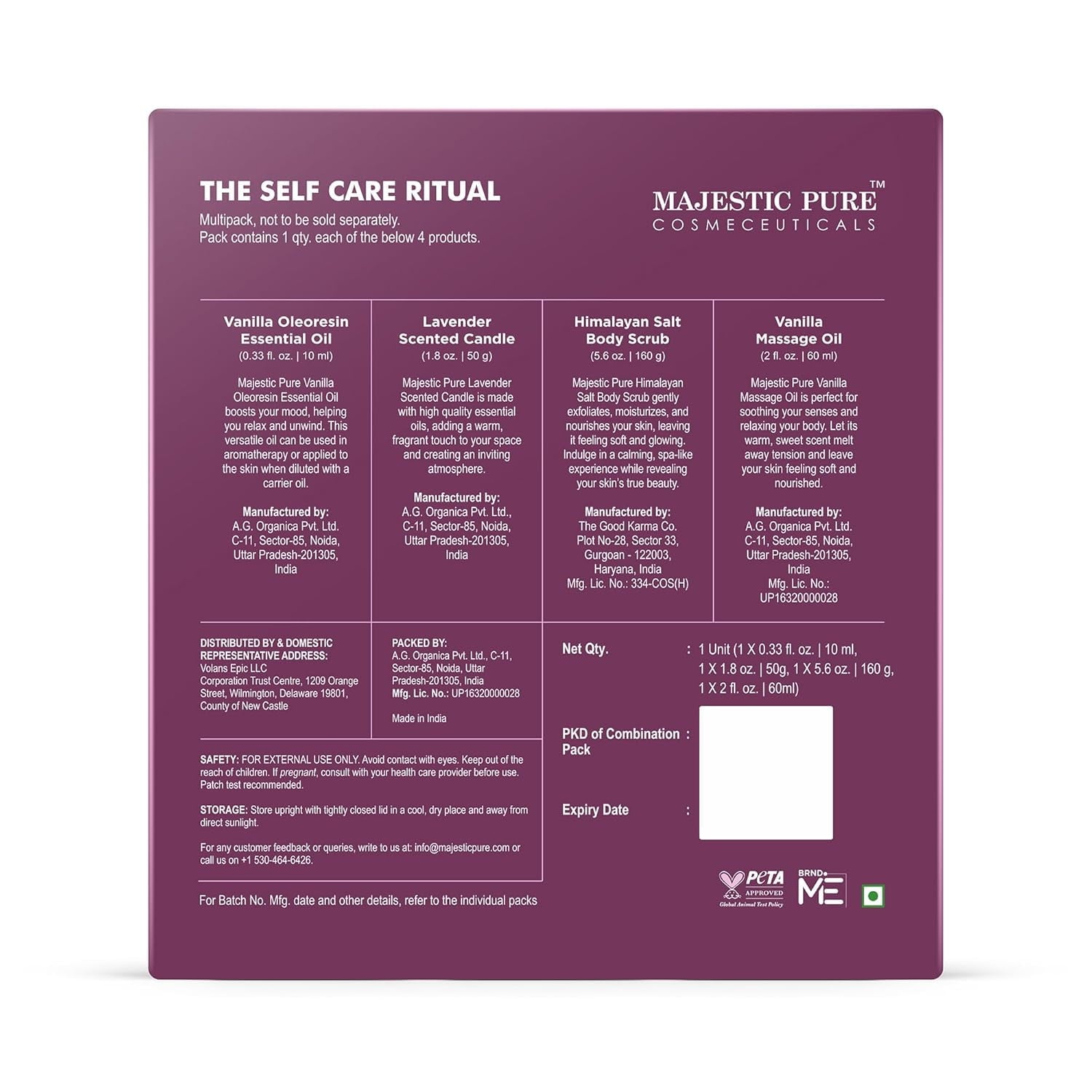 & Pamper Gift Set | 4-Piece Self-Care Kit | For Relaxing Home Experience - Image 5