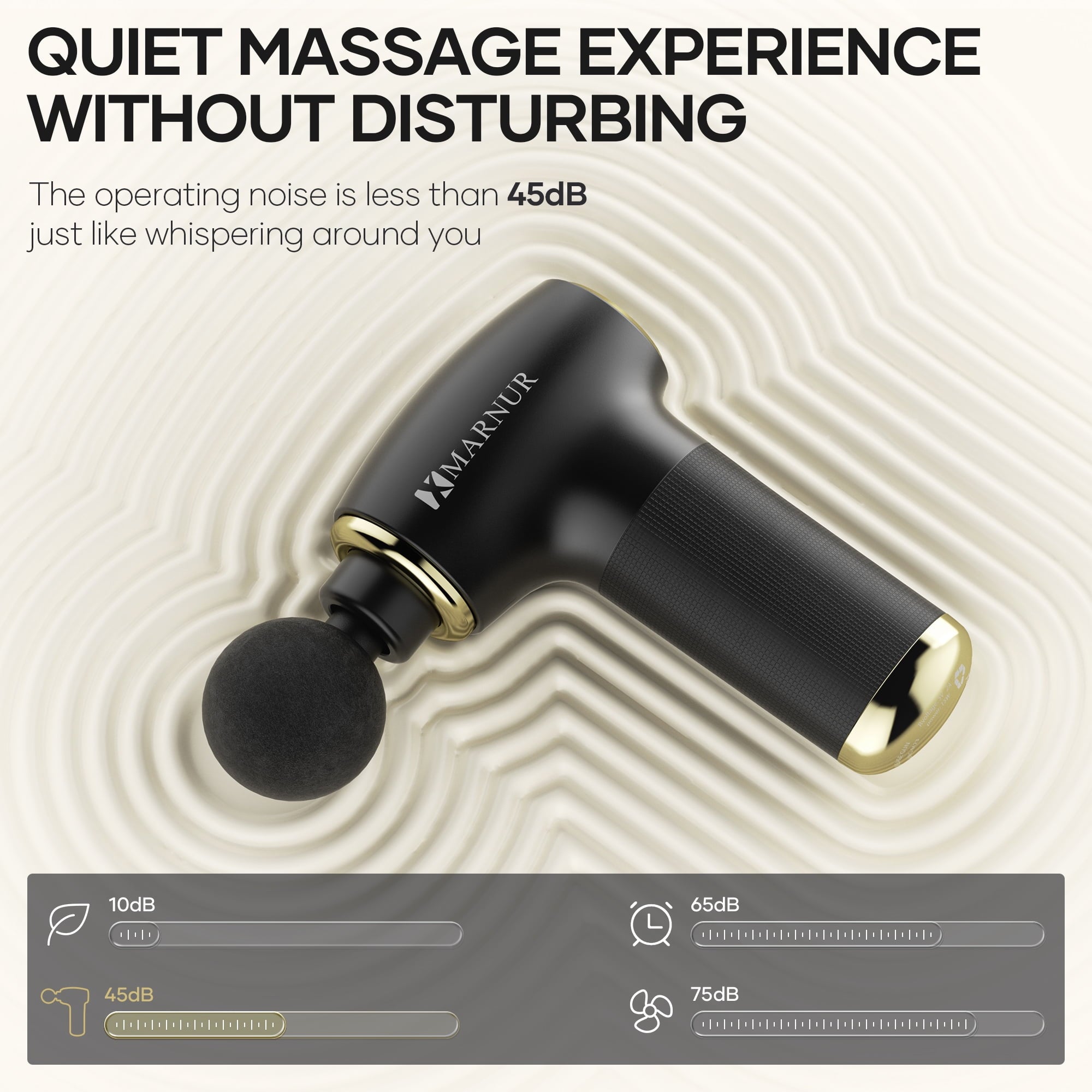 Mini Massage Gun with Brushless Motor Portable Handheld Deep Tissue Massager, Light & Quiet For Premium Neck Back & M... - Image 6
