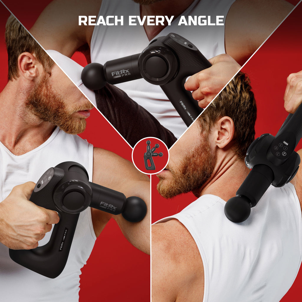 Pro Neck and Back Massager, Handheld Percussion Massage Gun with Multiple Angles, Speeds and Attachments - Image 4