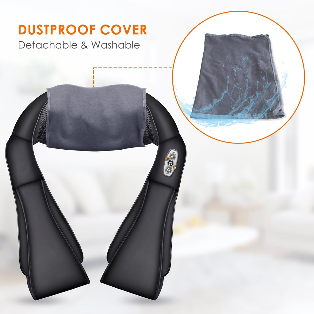 Neck Massager with Heat, 4D Deep Kneading Back Massager Gifts for Men Women - Image 3