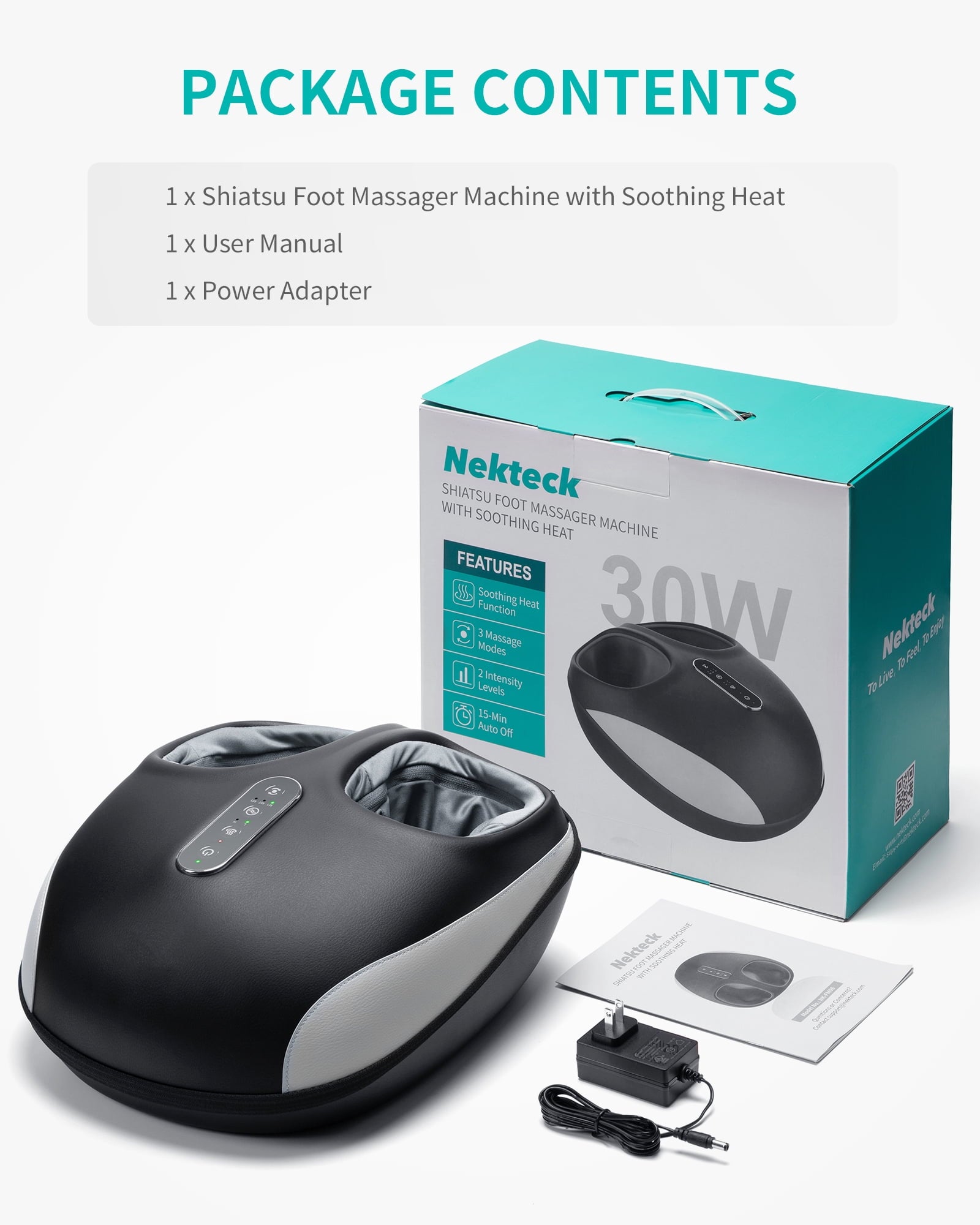 Machine with Heat, Deep Kneading Shiatsu with Air Compression, Soothe Muscles, Multiple Massage Modes & Adjustable In... - Image 6