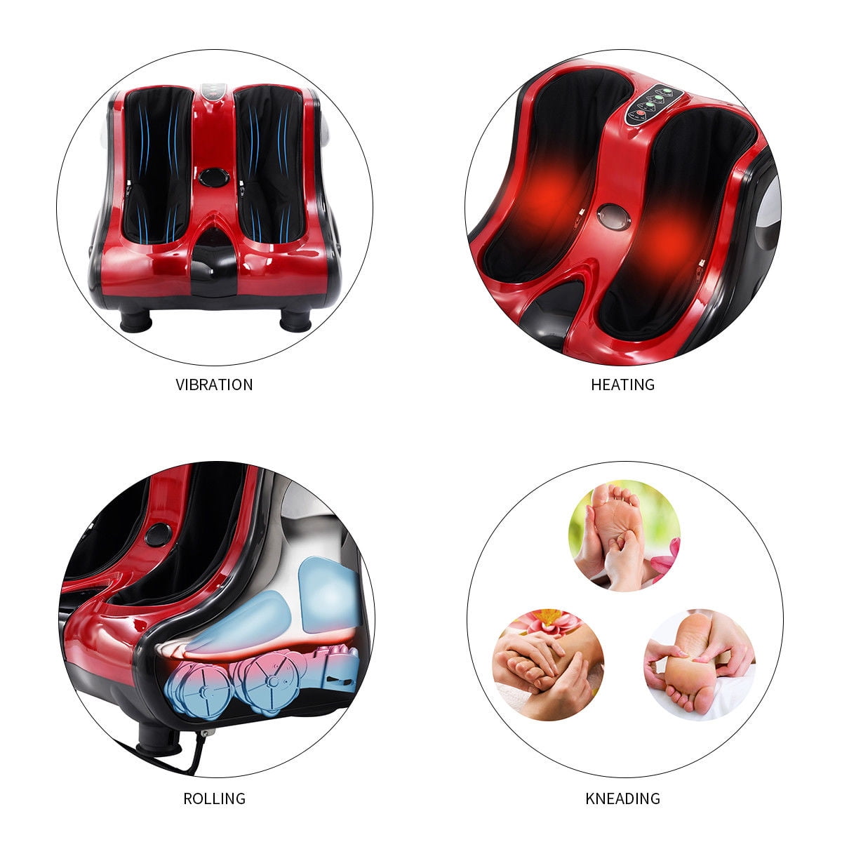 Rolling Vibration Heating Foot Calf Leg Massager - Image 6