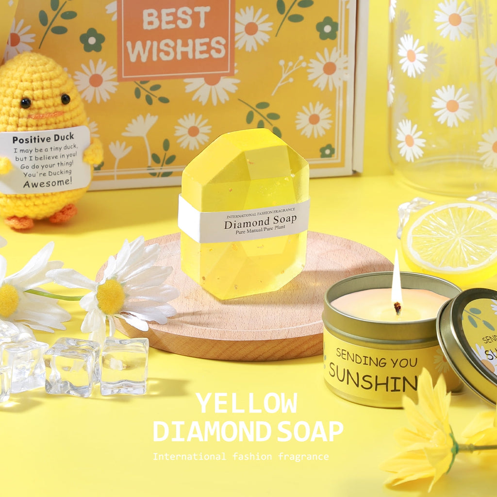 Gifts Baskets, Holi Gifts for Mom Women, 10 Pack, Yellow - Image 4