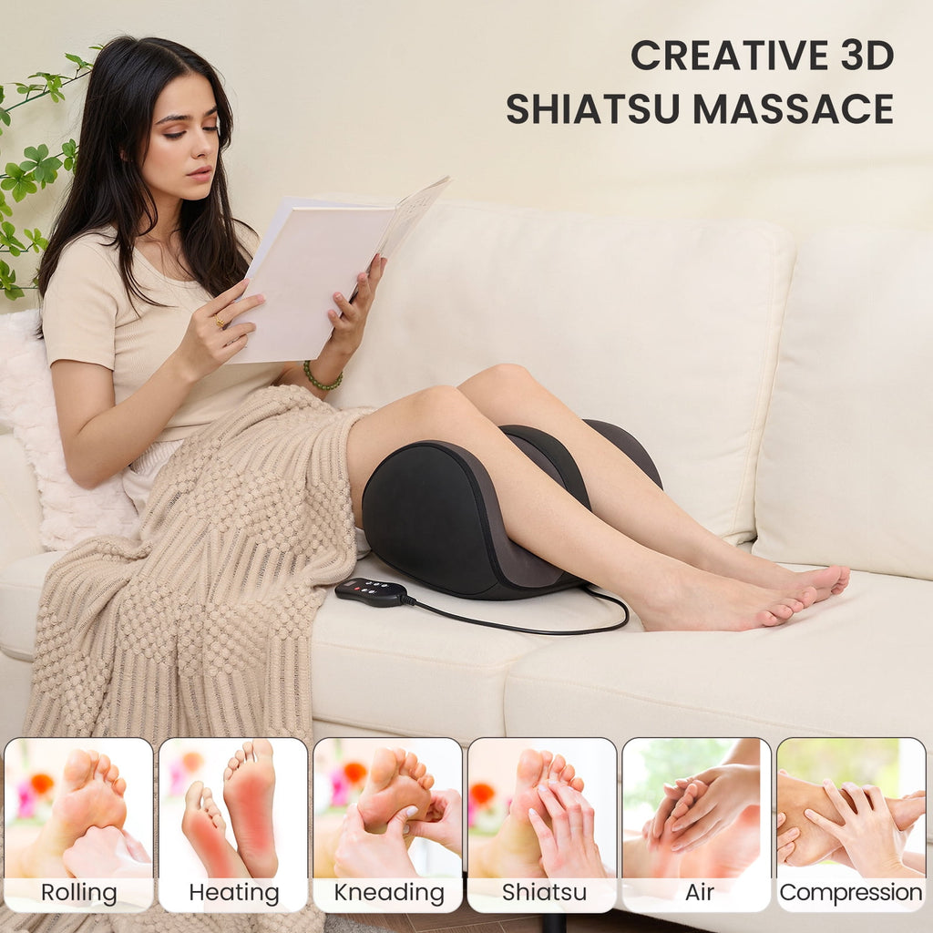 Electric Shiatsu Foot Massager Calf with Heat, Deep Kneading & Rolling Ankle Massage - Relaxing Muscle Relax, Ideal G... - Image 2